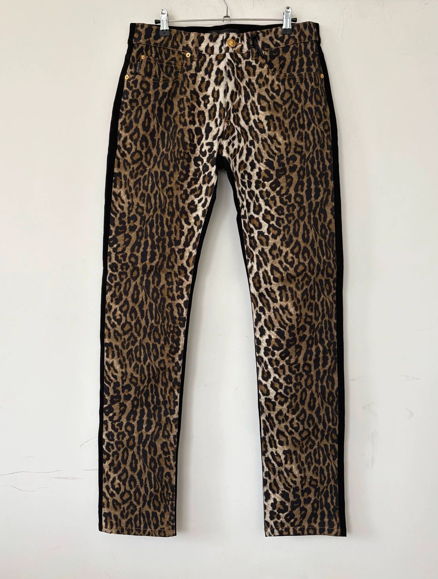 Versace Versace Men's Leopard Print Jeans Size US 30 / EU 46 - 1 Thumbnail