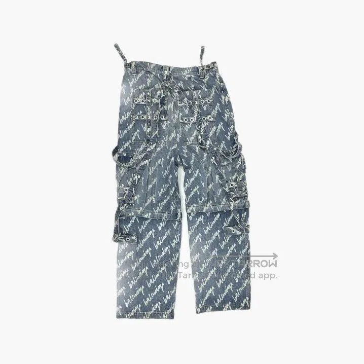 Balenciaga Balenciaga Blue Wide-Leg Denim Pants for Men. Size US 32 / EU 48 - 2 Thumbnail