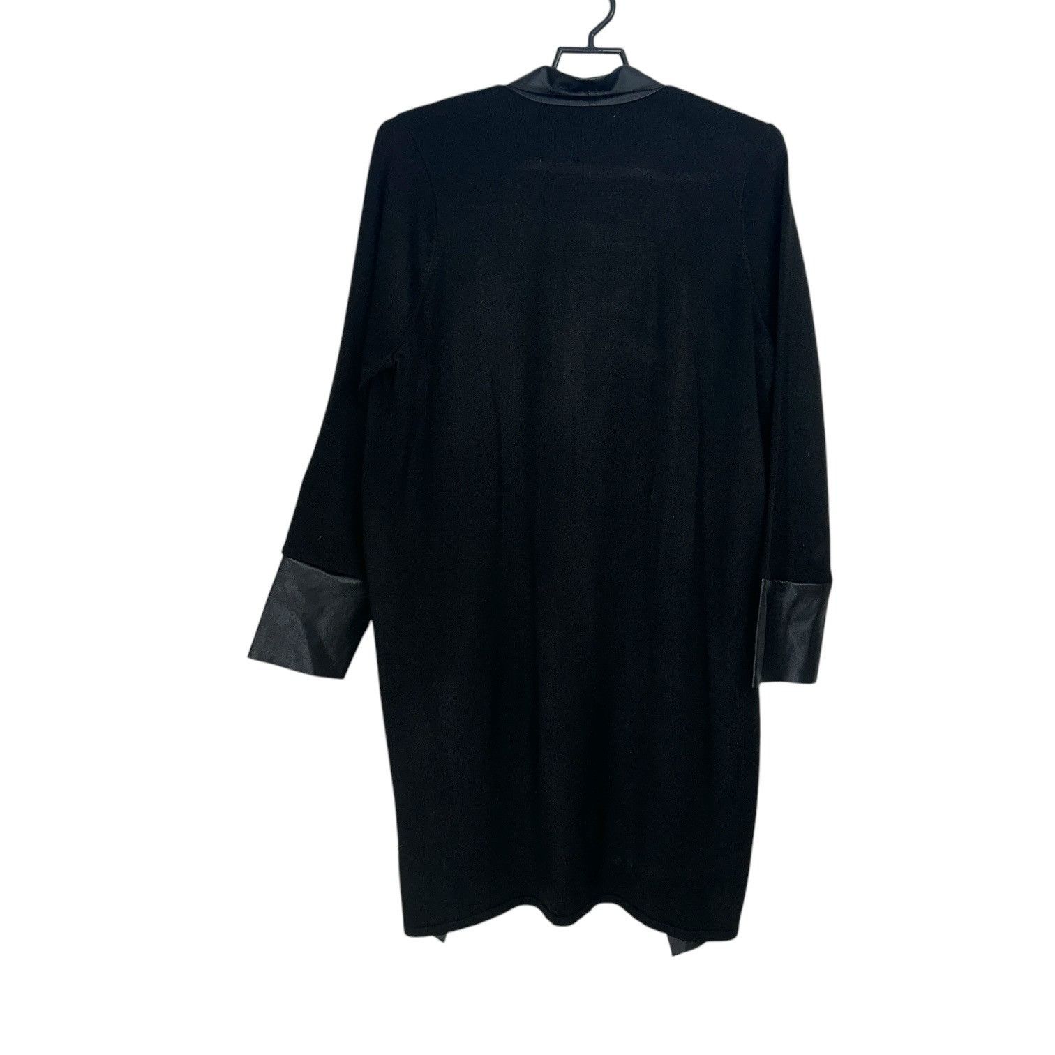 Calvin Klein Calvin Klein Womens Black Open-Front Cardigan Jacket With Fa Size XXL / US 16-18 / IT 52-54 - 5 Thumbnail