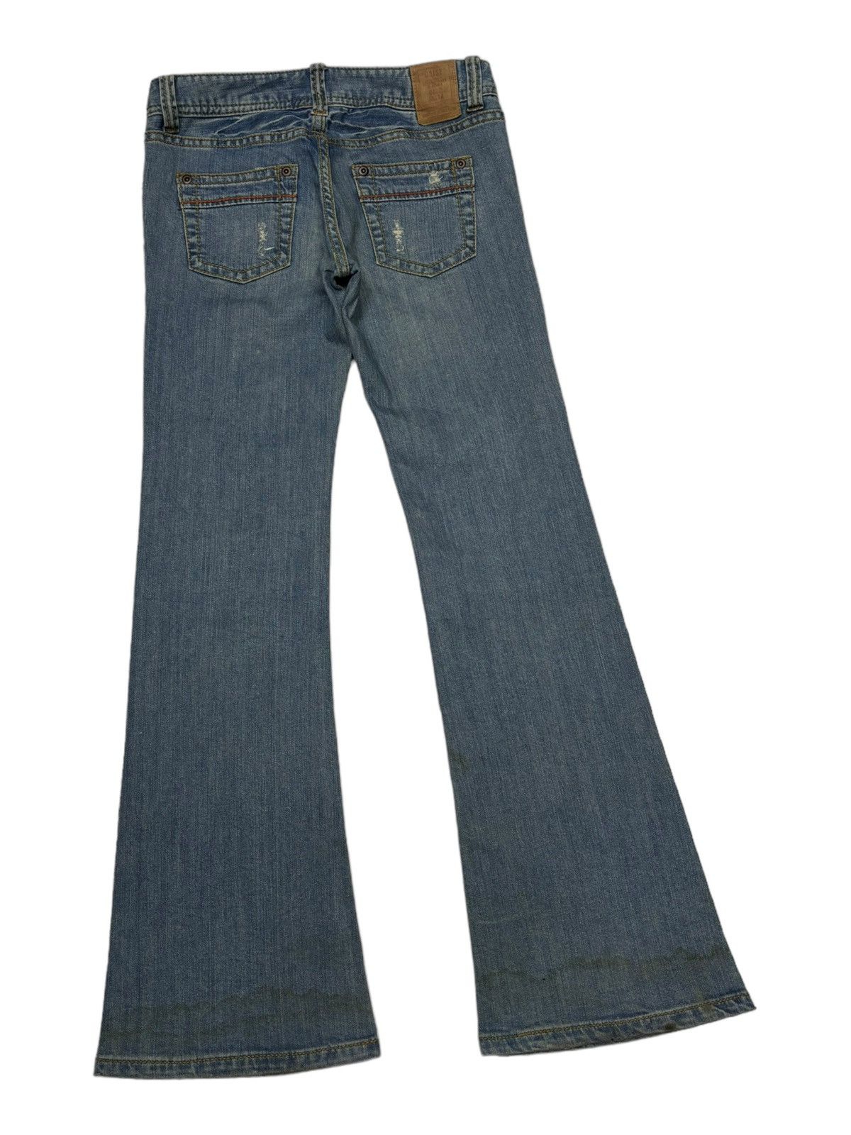 Hysteric Glamour THE OZOCLOCKS LOW RISE FLARE DISTRESS DENIM FLARE JEANS Size 29" - 4 Thumbnail