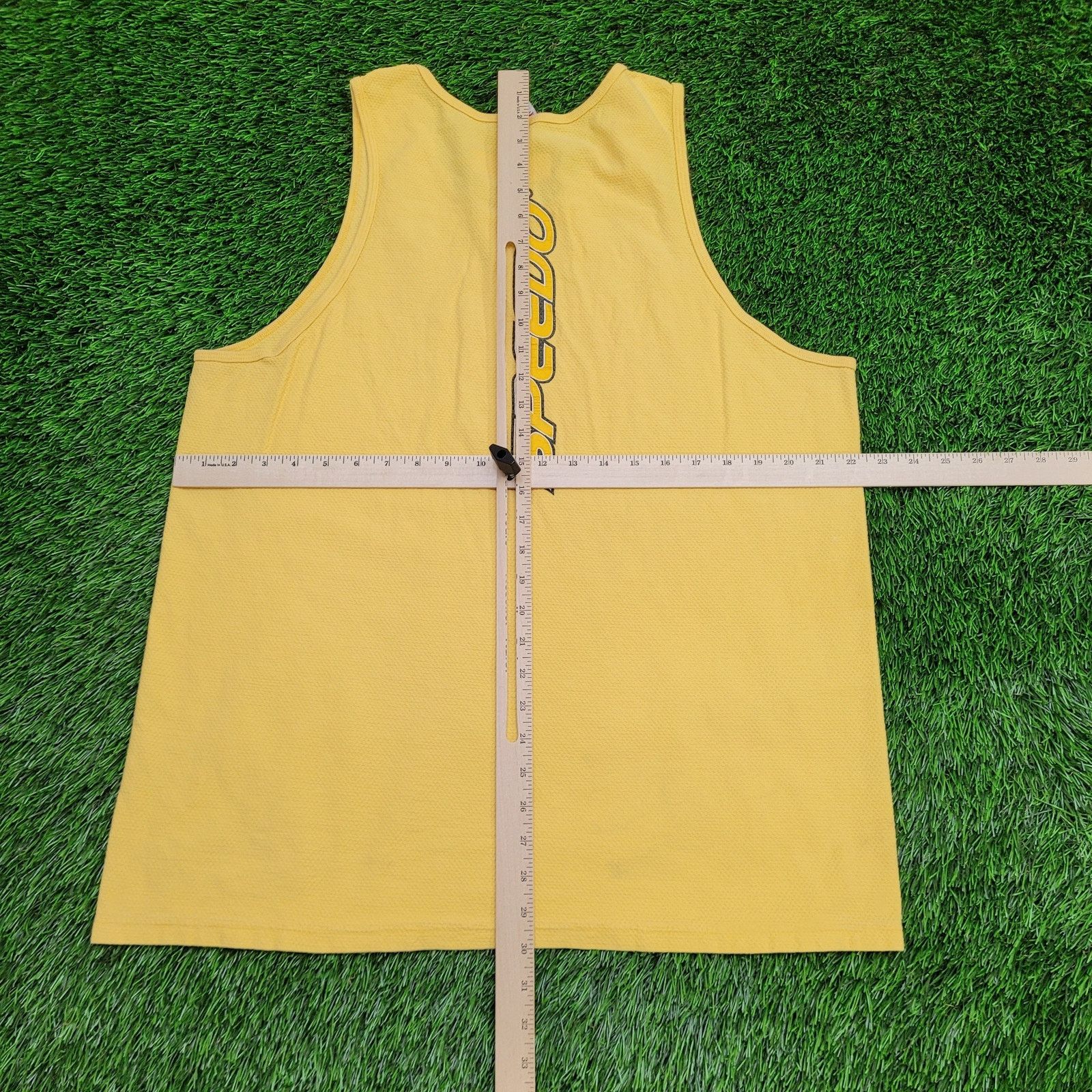 Speedo Vintage 90s Speedo Tank-Top L/XL 22x30 Yellow USA Made Size US XL / EU 56 / 4 - 11 Thumbnail