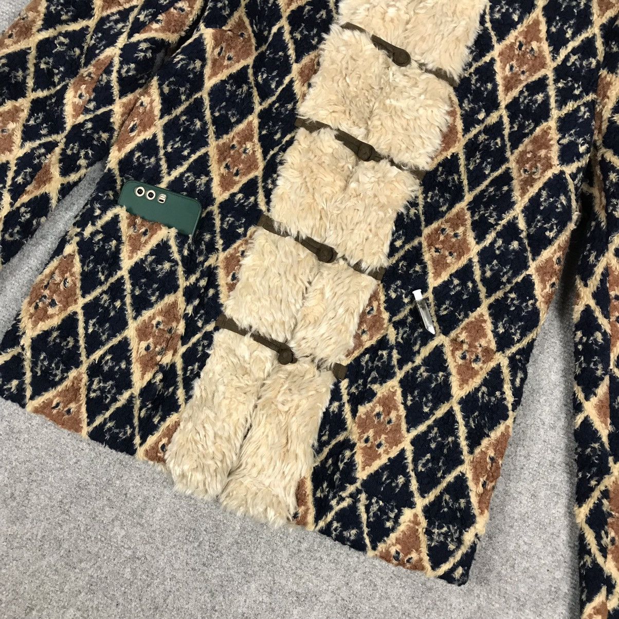 Japanese Brand × Michel Klein MICHEL KLEIN PARIS JAPAN NAVAJO SHERPA STYLE WOMAN JACKET Size XS / US 0-2 / IT 36-38 - 6 Thumbnail