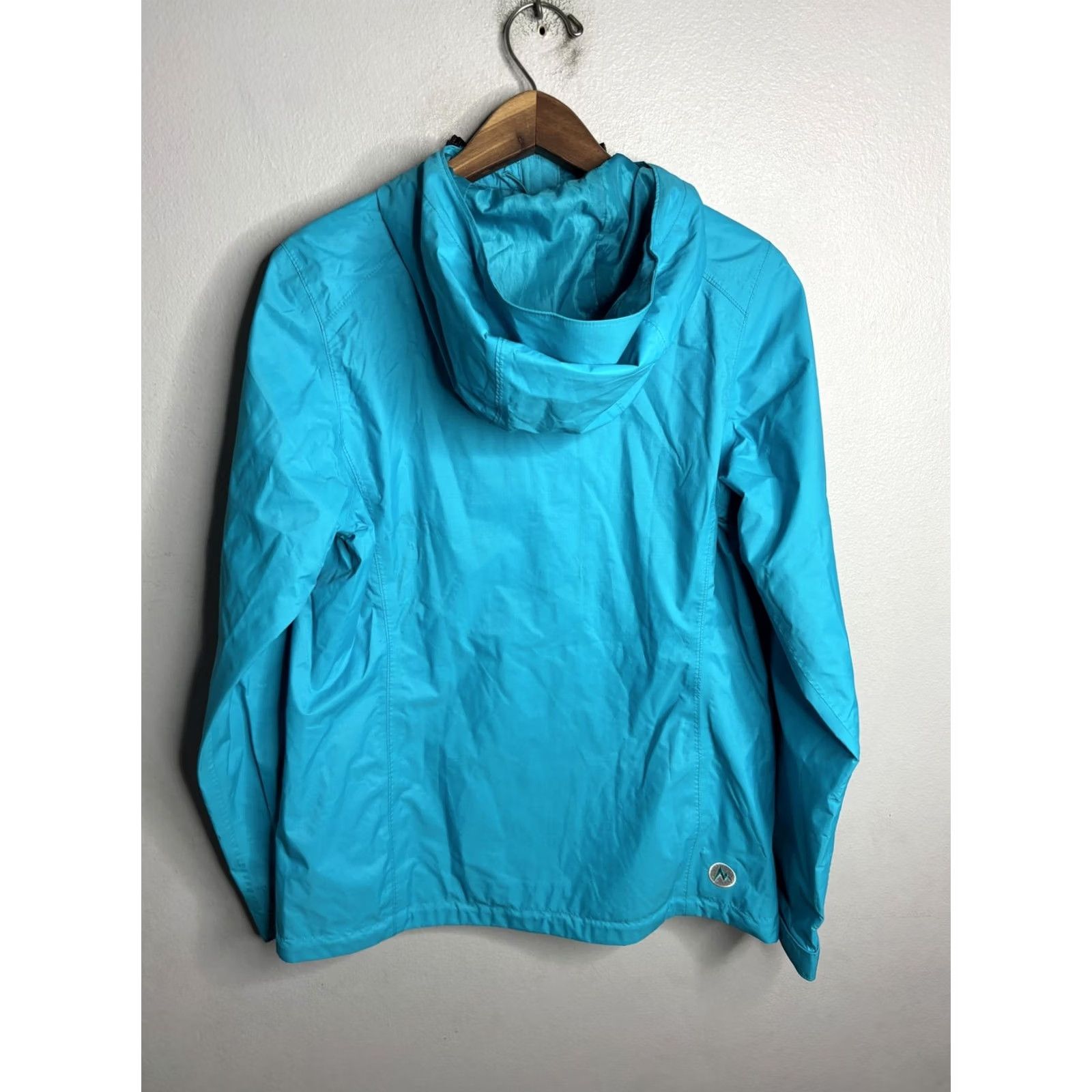 Marmot Marmot Jacket Womens Small Blue Hooded Lightweight Windbreaker Full Zip Nylon Size S / US 4 / IT 40 - 7 Thumbnail