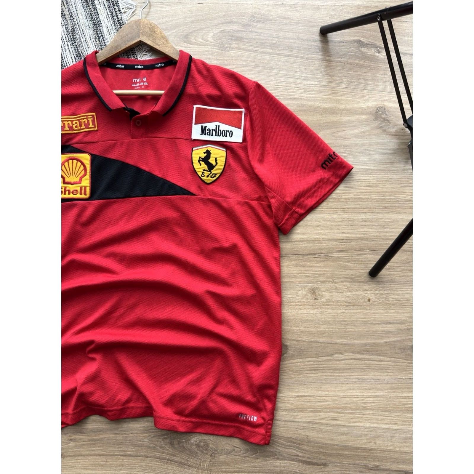 Ferrari VINTAGE Ferrari Marlboro Racing Jersey Polo Red Mitre Shirt Size L Men Size US L / EU 52-54 / 3 - 3 Thumbnail