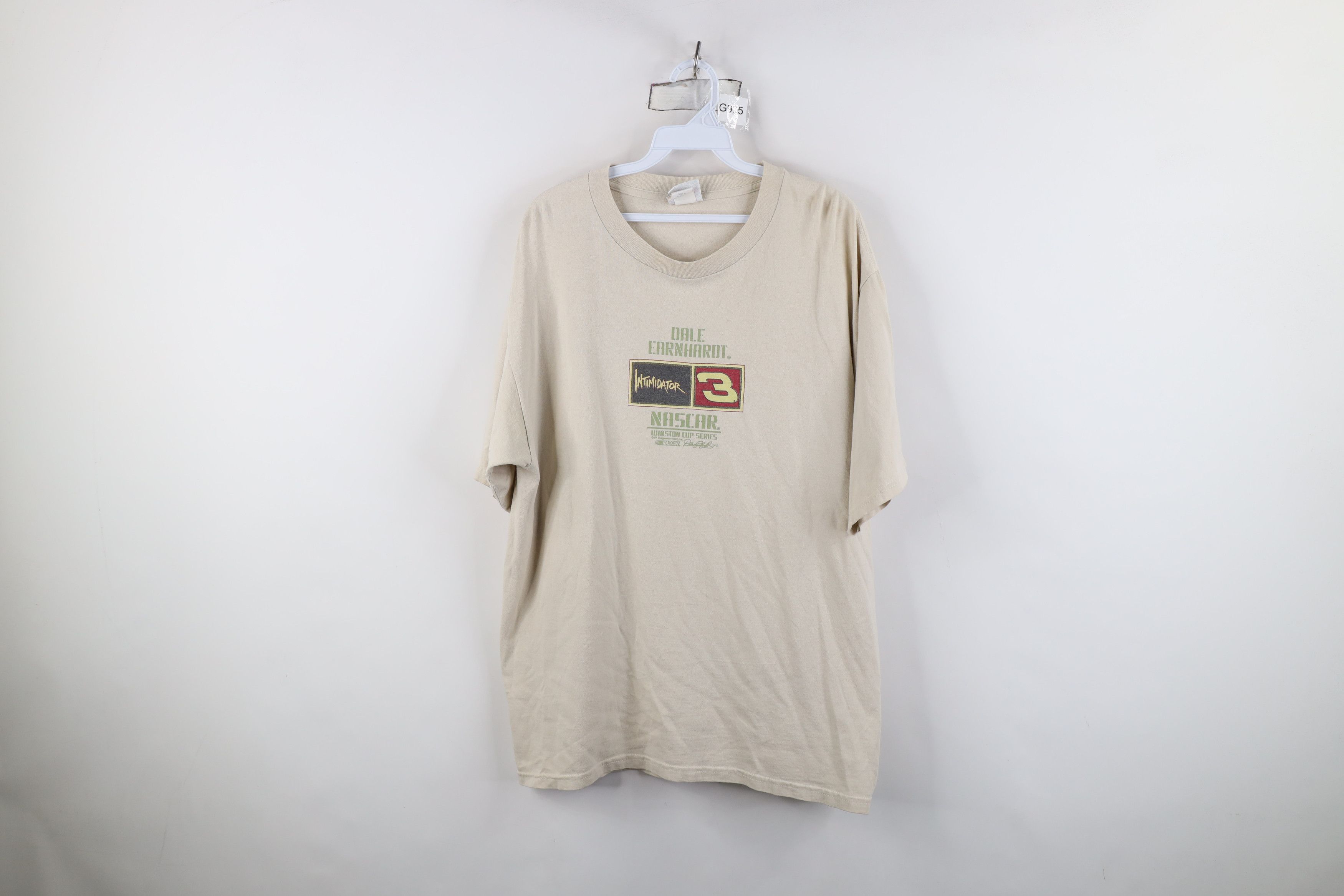 Vintage Vintage Y2K 2001 NASCAR Dale Earnhardt Racing T-Shirt Beige Size US L / EU 52-54 / 3 - 1 Thumbnail