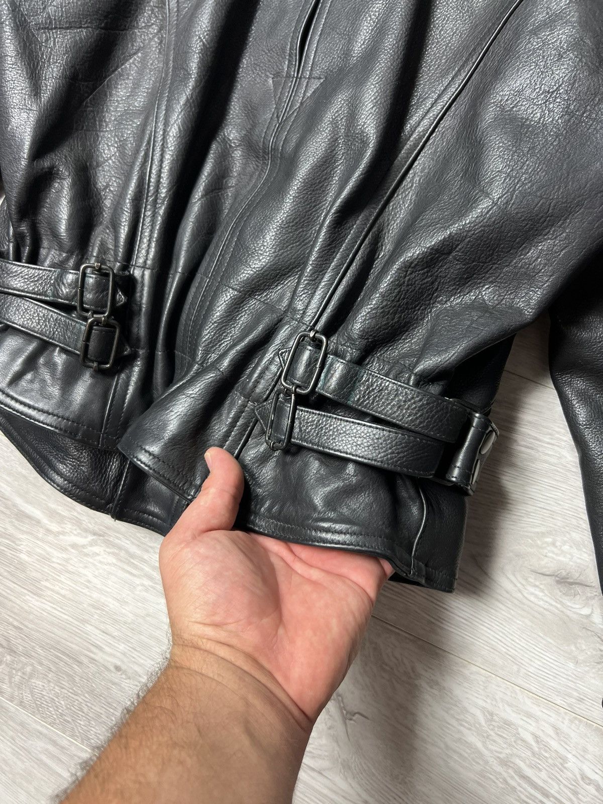 Genuine Leather Vintage Belo Heavyweight Biker Leather Jacket Rock Punk Size US M / EU 48-50 / 2 - 23 Thumbnail