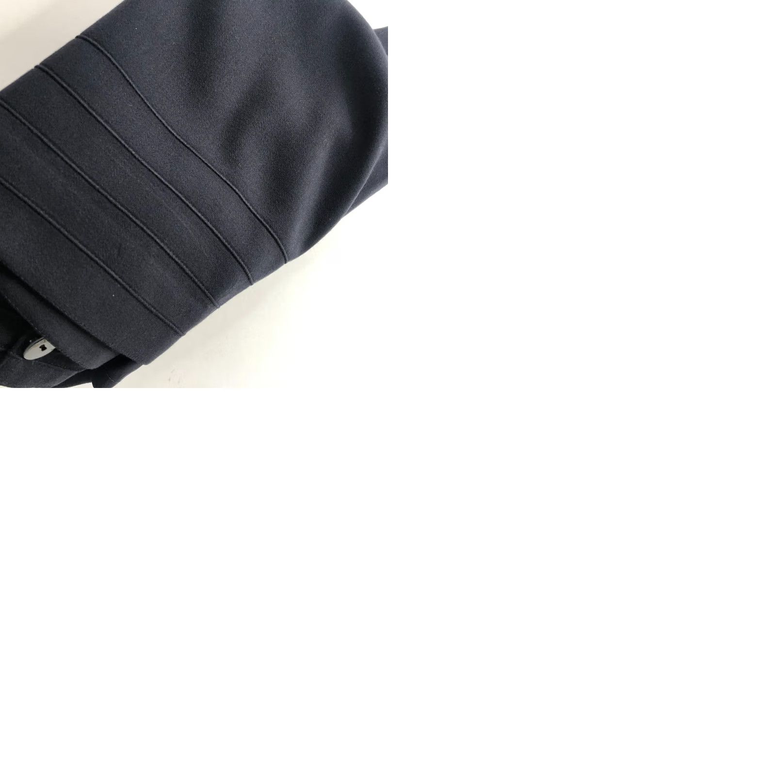 Escada VINTAGE Escada Skirt Black Mini Button Zip Lined Wool 31 In 5.25 ECESCADA VTG Size 32" / US 10 / IT 46 - 9 Thumbnail