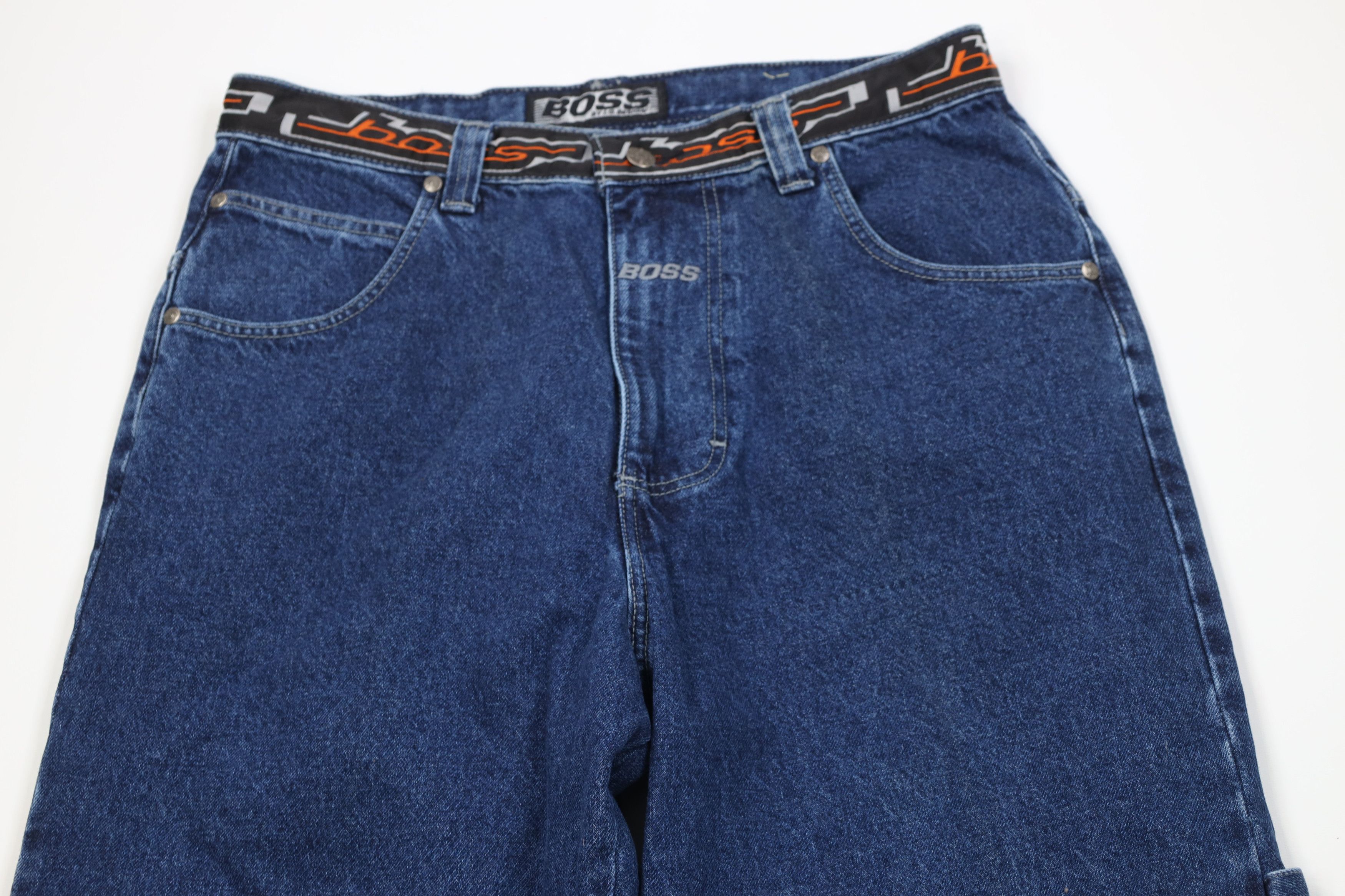 Vintage Deadstock Vintage 90s Boss Wide Leg Skateboard Denim Jeans Size US 36 / EU 52 - 2 Thumbnail