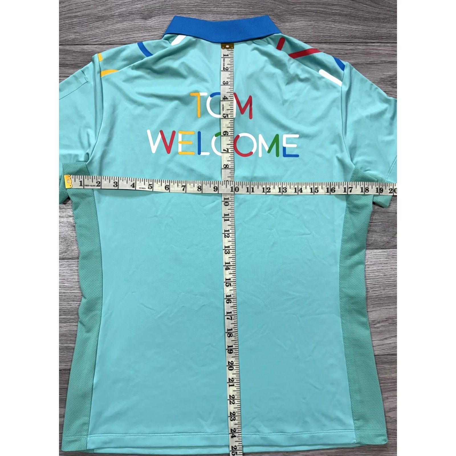 Vintage Anta Olympic Games Tech Polo Shirt Women’s M Tiffany Size M / US 6-8 / IT 42-44 - 4 Thumbnail