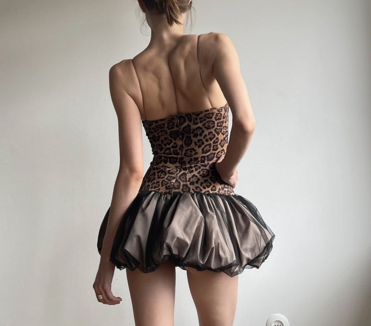 Other Leopard tutu dress with open shoulders glamor y2k ballerina Size S / US 4 / IT 40 - 7 Thumbnail