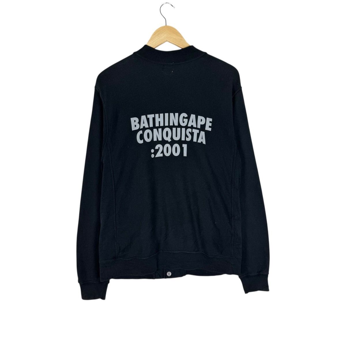Bape 🔥BATHING APE CONQUISTA 2001 SNAP BUTTON CARDIGAN Size US M / EU 48-50 / 2 - 1 Thumbnail