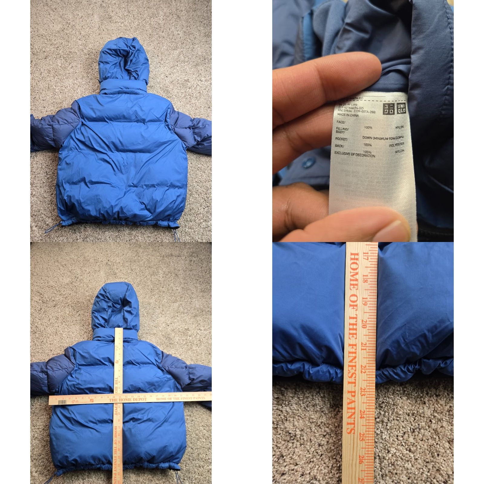 Uniqlo Uniqlo JW Anderson Puffer Jacket Womens S Blue Reversible Hooded Zip Short Casual City Winter Fall Mens Womens Girls Size S / US 4 / IT 40 - 8 Thumbnail