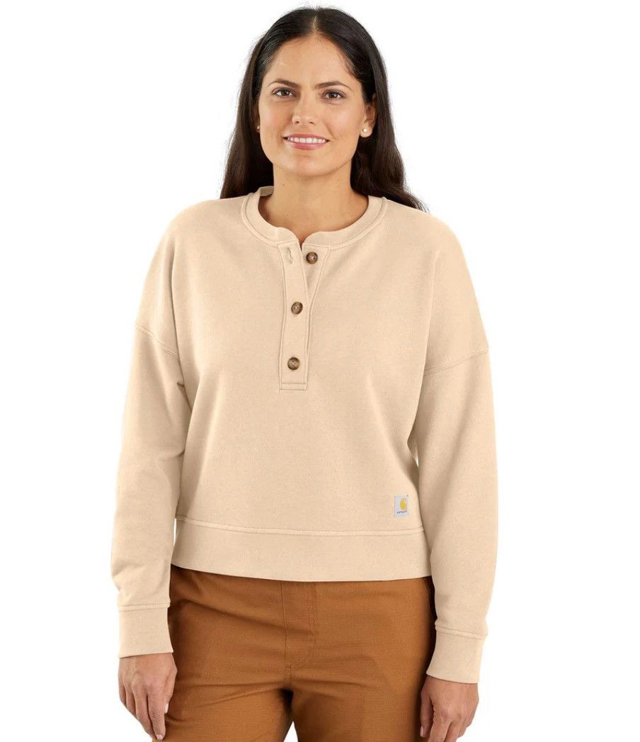 Carhartt Carhartt Loose Fit Midweight French Terry Henley Sweatshirt Size XXL / US 16-18 / IT 52-54 - 1 Thumbnail