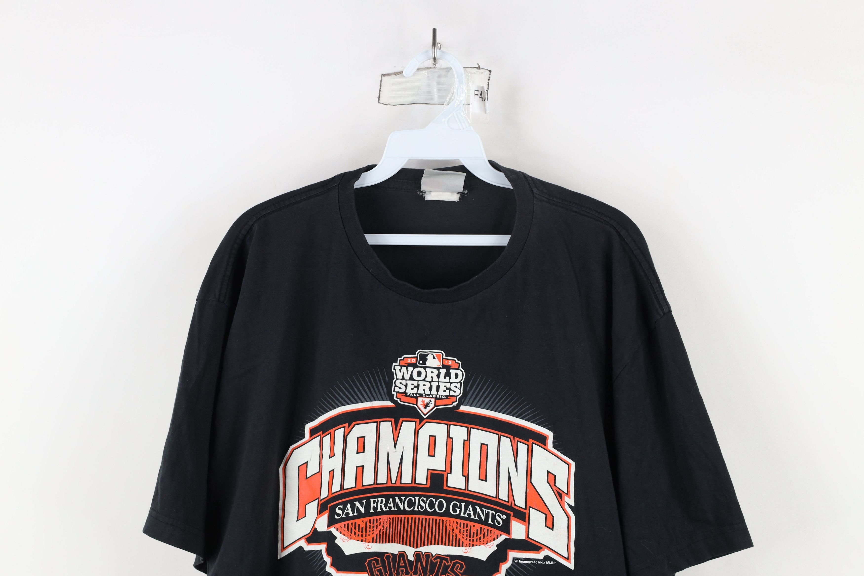 Vintage Y2K World Series San Francisco Giants Baseball T-Shirt Black Size US XL / EU 56 / 4 - 2 Thumbnail