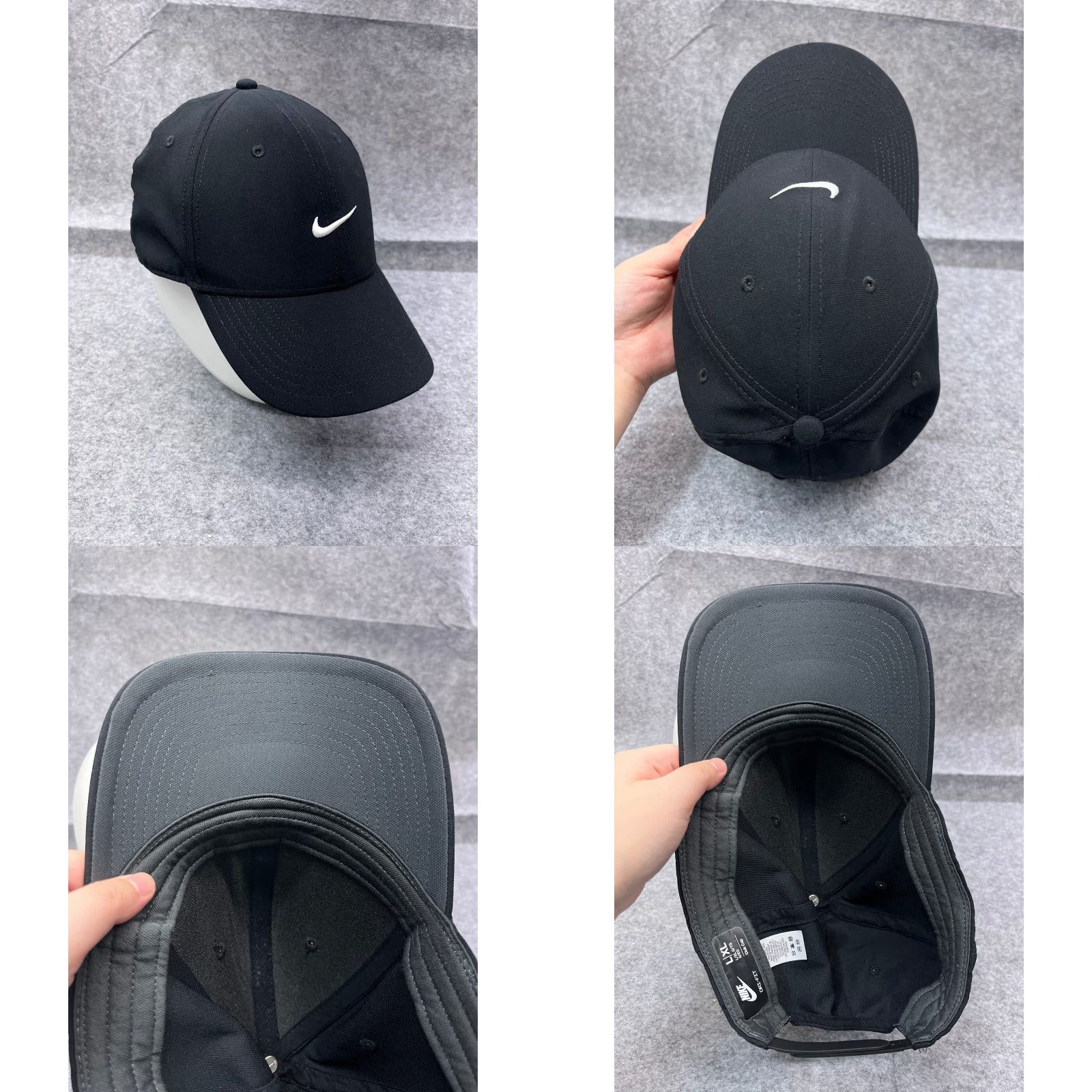Nike Nike Hat Cap Snap Back Adult XL Blue 100% Polyester Dri-Fit Club Cap Mens Snapback Outdoor Sports Adjustable Lightweight Twill Solid Vintage: No Size ONE SIZE - 8 Thumbnail