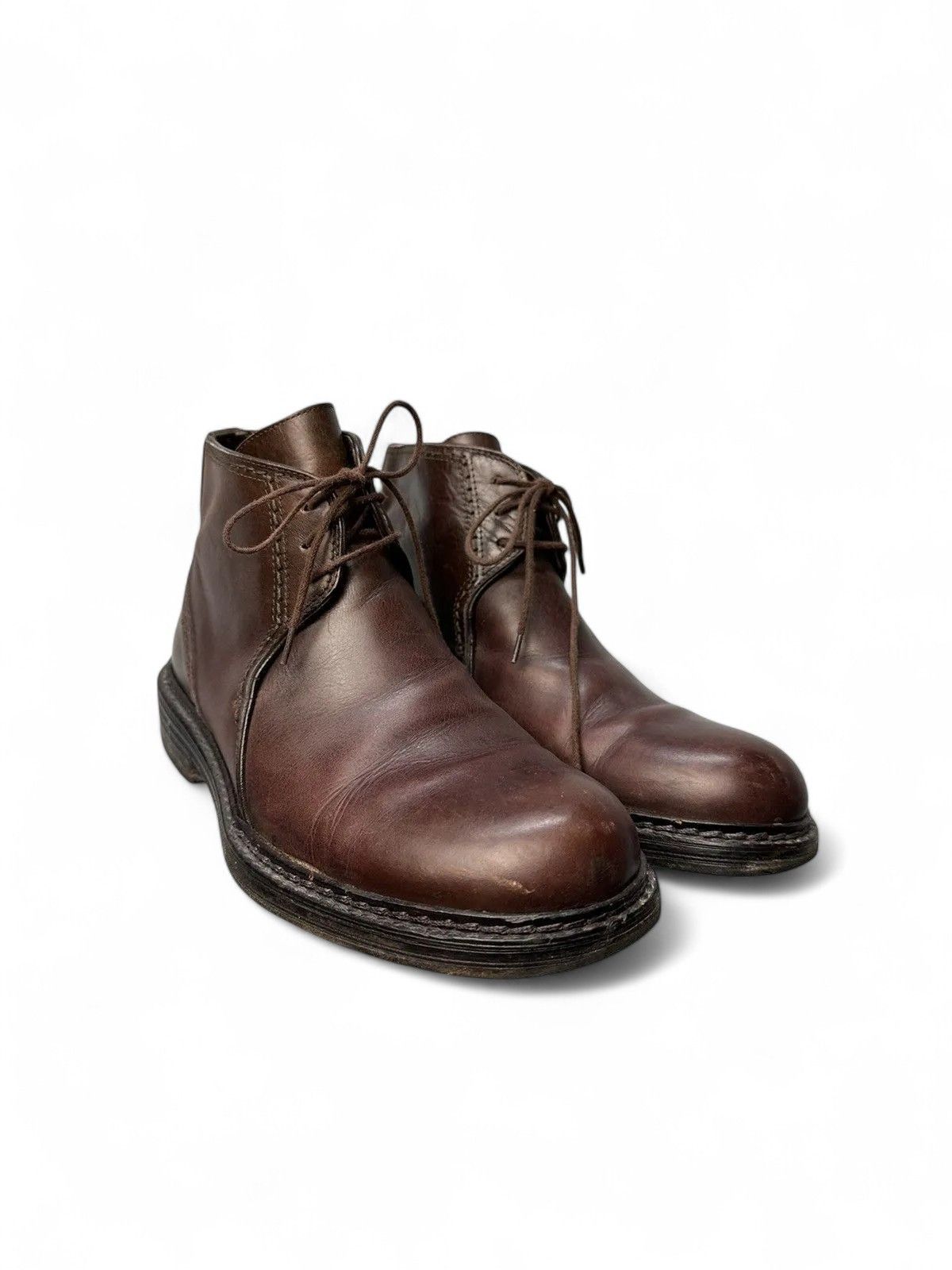 Guidi Versace Brown Leather Vintage Boots Luxury Streetwear Style Size US 6 / EU 39 - 8 Thumbnail