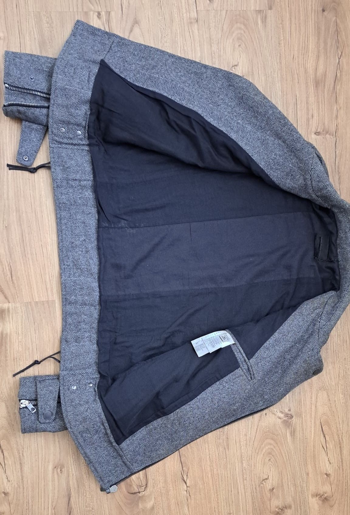 Diesel Black Gold Herringbone Wool Biker Jacket Diesel Black Gold FW14 Size US M / EU 48-50 / 2 - 4 Thumbnail