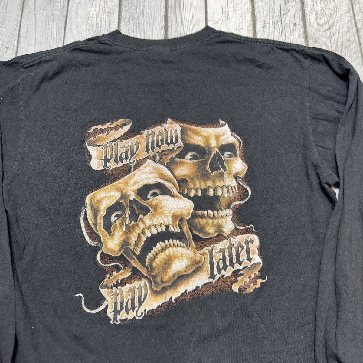 Anvil × Vintage Vintage Play Now Pay Later long sleeve tee Size US L / EU 52-54 / 3 - 3 Thumbnail