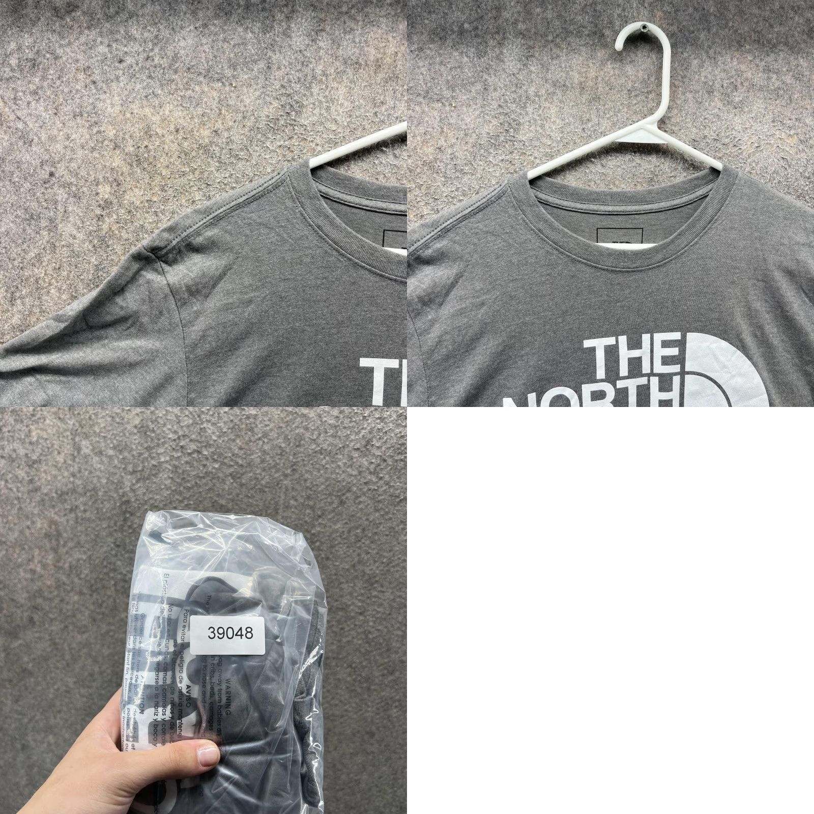 The North Face The North Face Shirt Mens M Gray Logo Graphic Tee Tagless Crew Neck Short Sleeve Graphic Print Casual Size US M / EU 48-50 / 2 - 8 Thumbnail