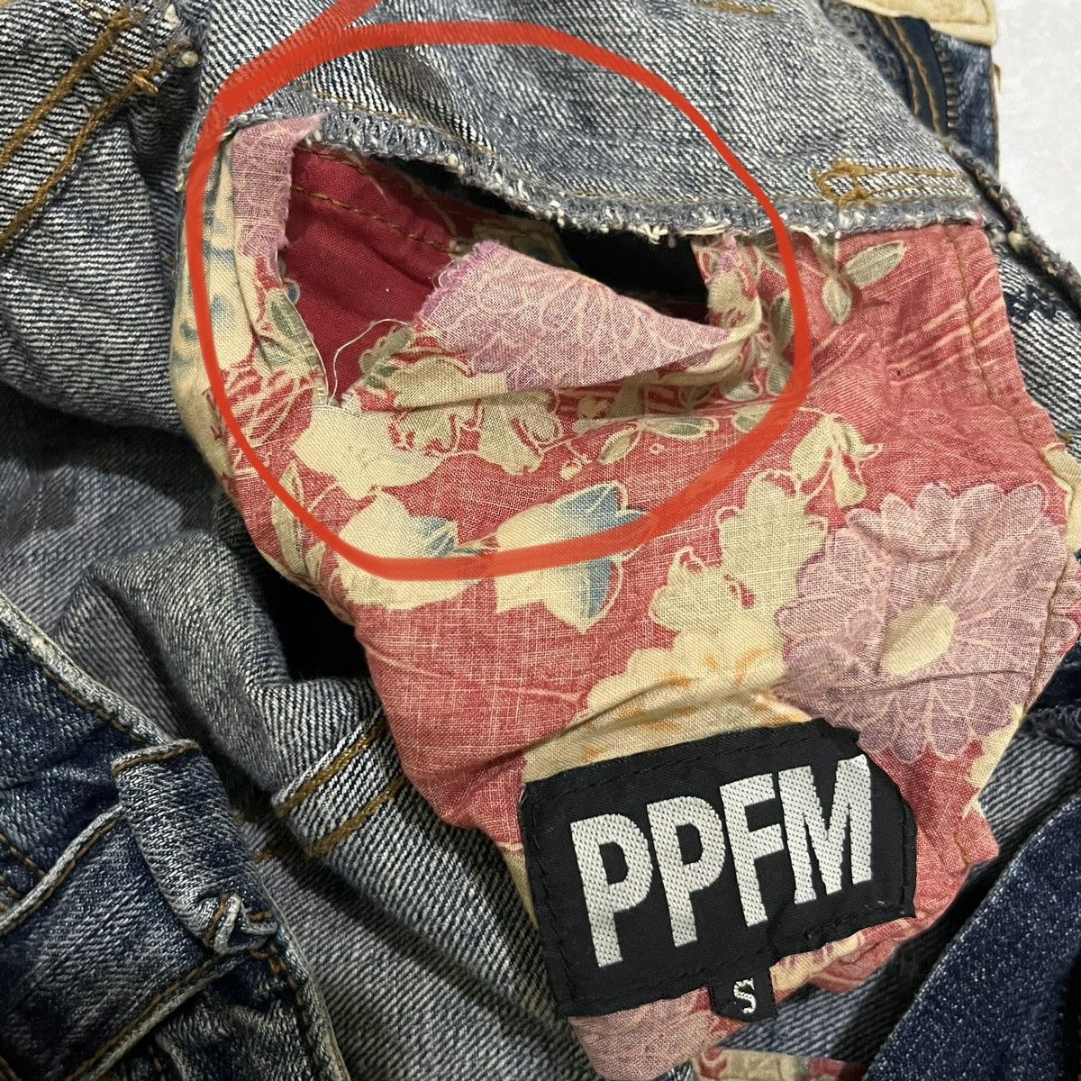 PPFM paneled plaid flanel shirt