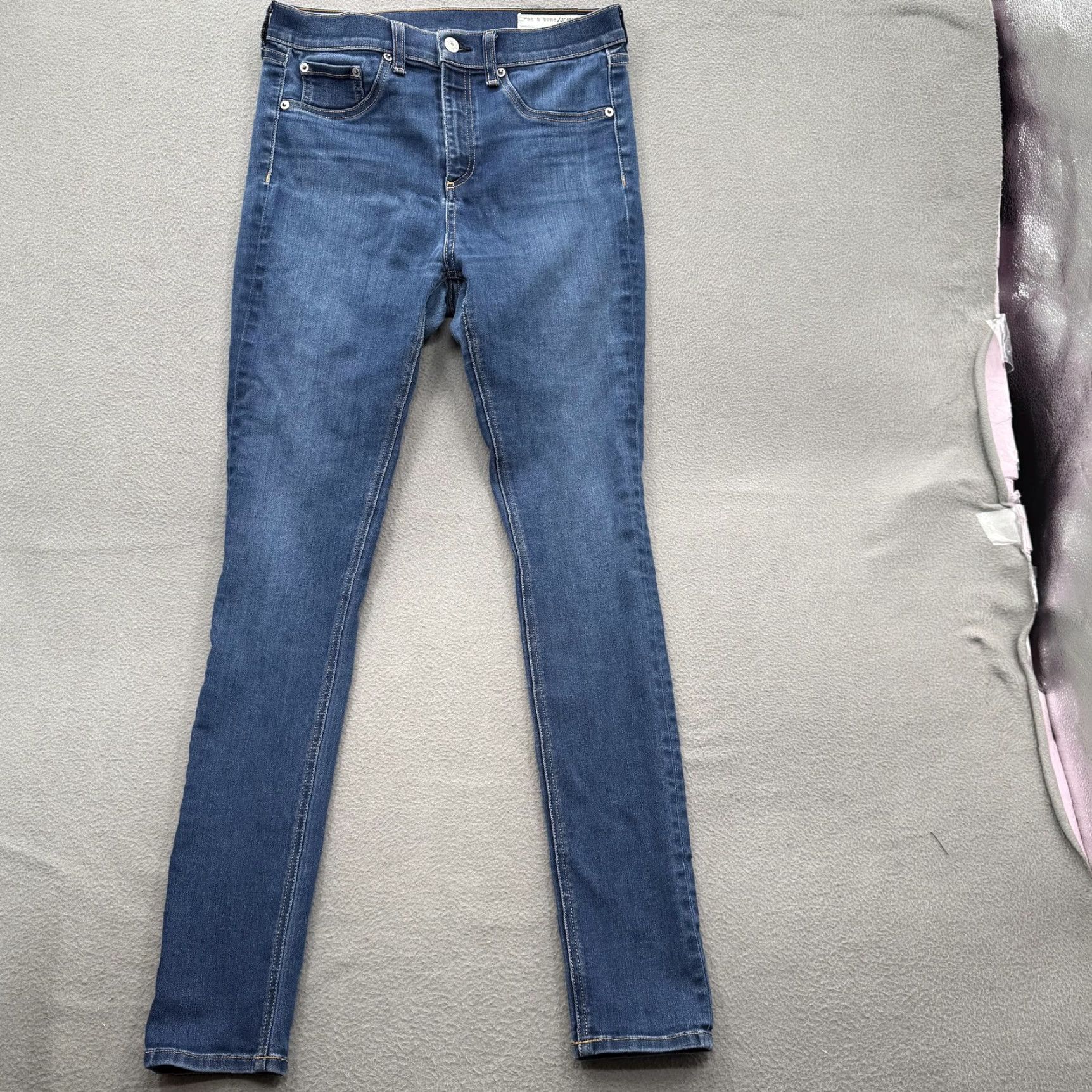 Rag & Bone VINTAGE Rag & Bone Jeans Womens 29 Blue High Rise Skinny Bedford Stretch Denim Size 29" - 2 Thumbnail