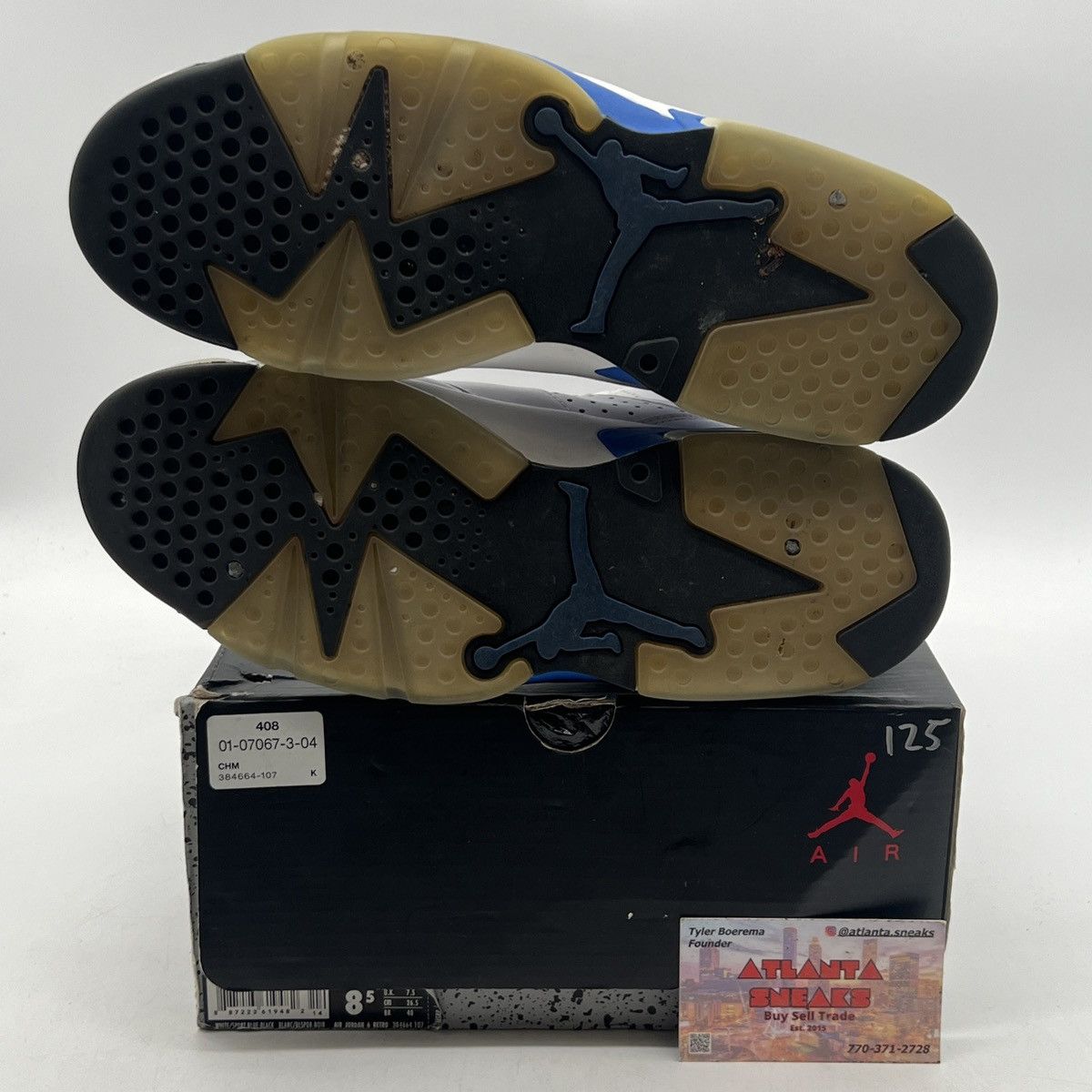 Jordan Brand Air Jordan 6 sport blue Size US 8.5 / EU 41-42 - 8 Thumbnail
