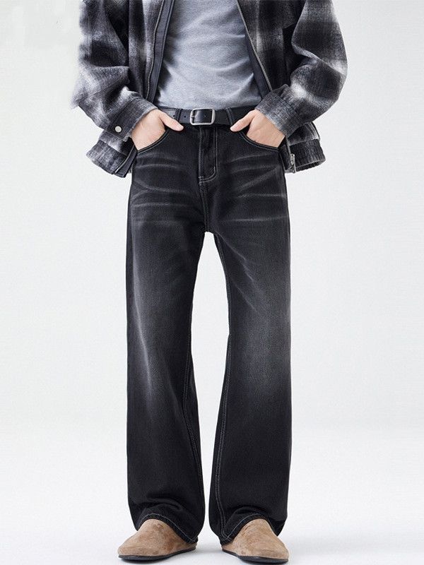 Japanese Brand American retro washed flared loose casual cleanfit jeans Size US 32 / EU 48 - 1 Thumbnail