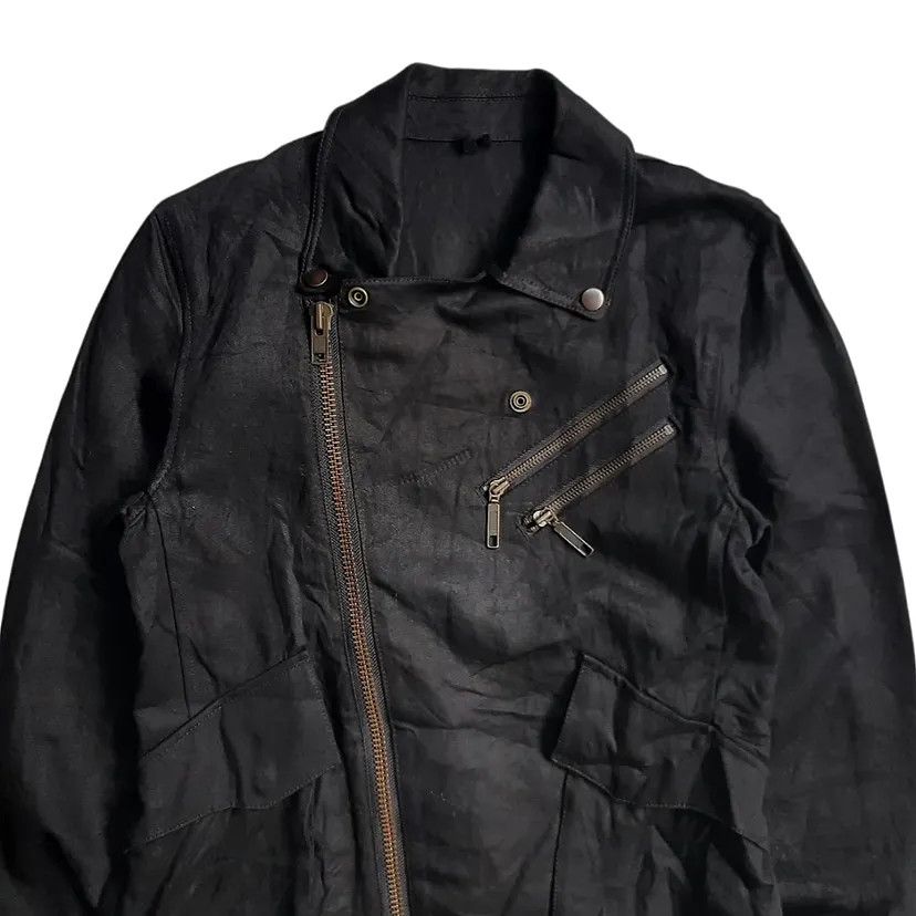 Isamu Katayama Backlash Beams Japan Linen Double Collar Bikers Vkei Jacket Size US S / EU 44-46 / 1 - 4 Thumbnail