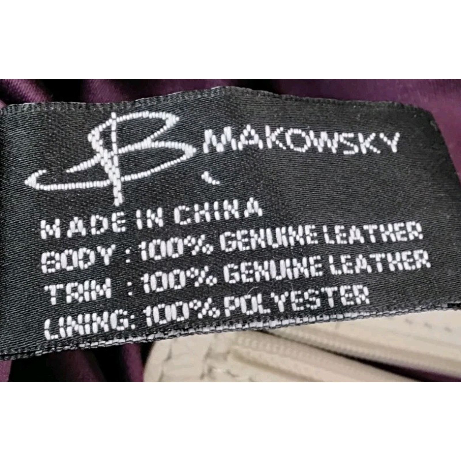 Other B Makowsky Silver Leather Handbag Top Handles Slouch Purse Size ONE SIZE - 12 Thumbnail