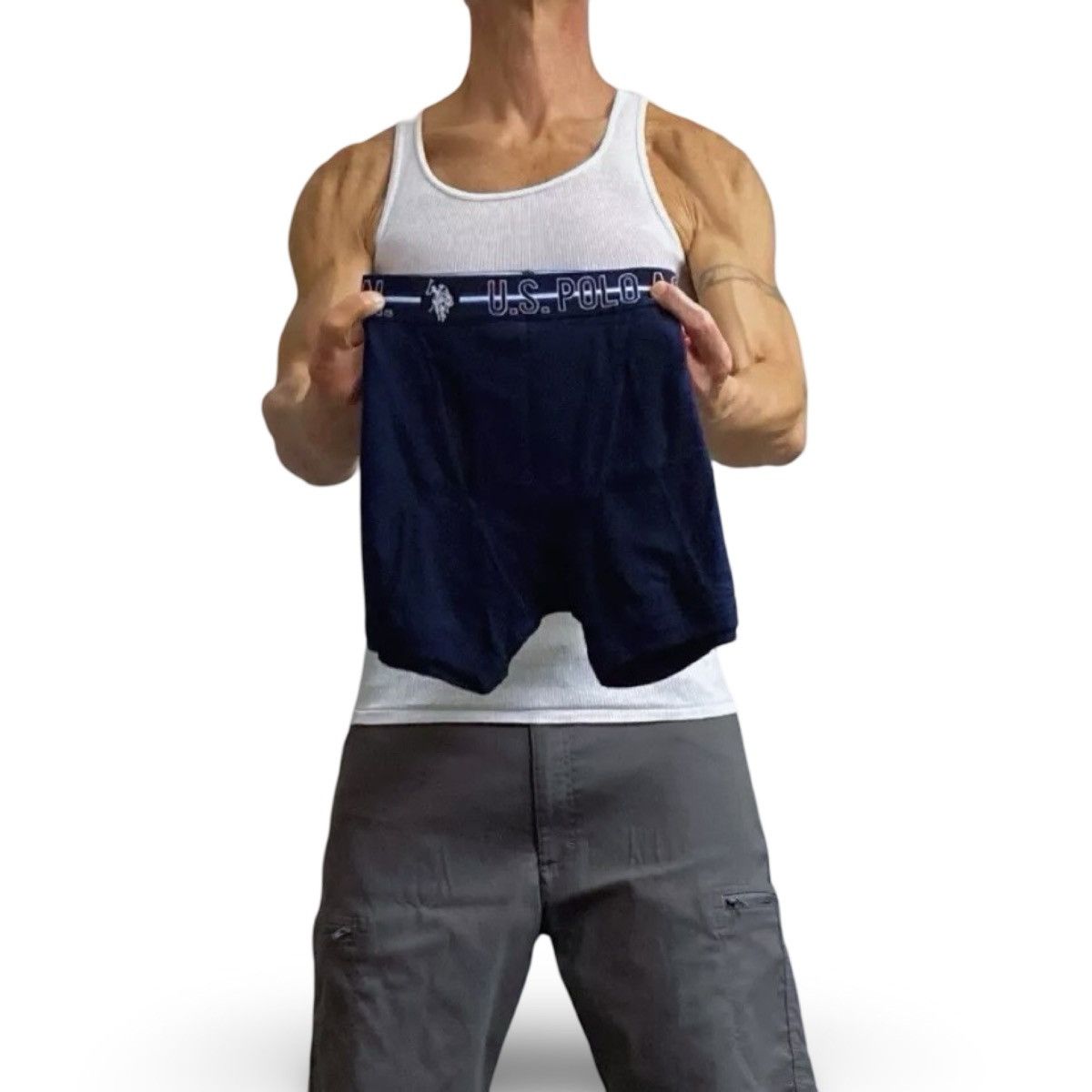 U.S. Polo Assn. US Polo Assn Men’s Blue Boxer Briefs Size Medium Size 34 - 1 Thumbnail