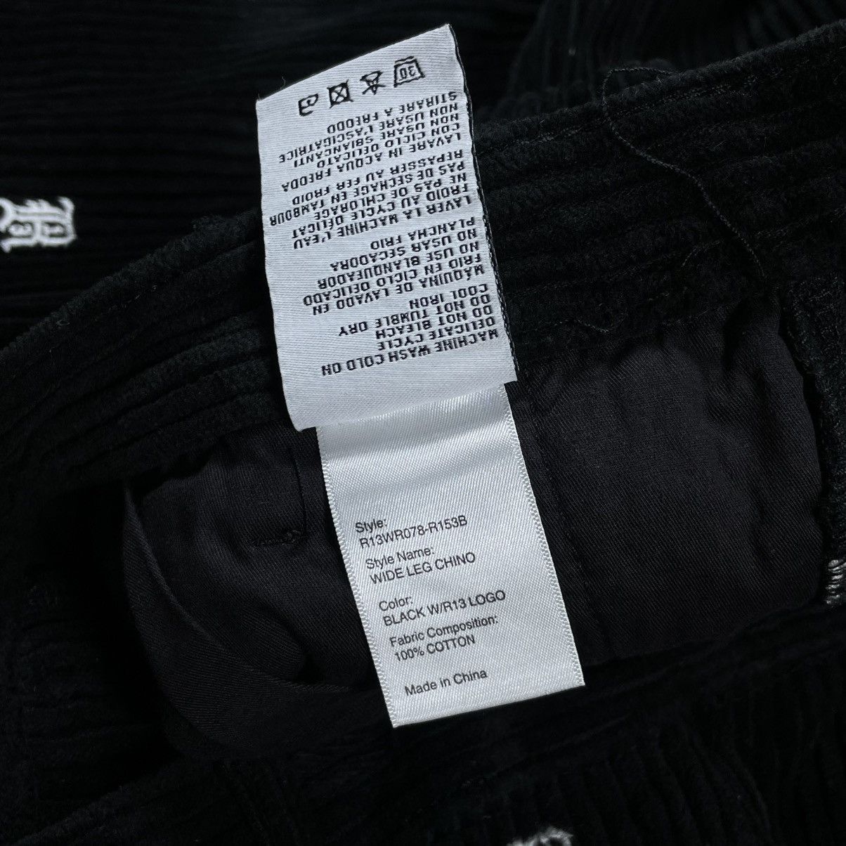 R13 R13 LOGO WIDE LEG CHINO PANT Size 31" - 10 Thumbnail