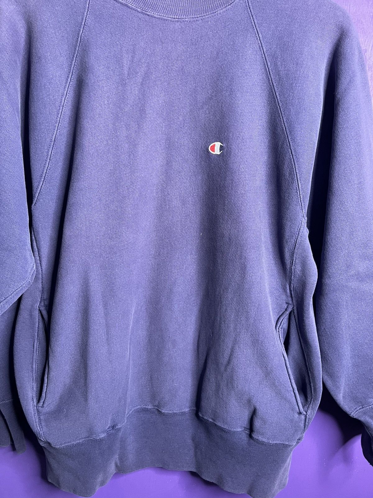 Champion × Vintage Vintage 90s Champion small logo pockets sweatshirt Size US L / EU 52-54 / 3 - 3 Thumbnail