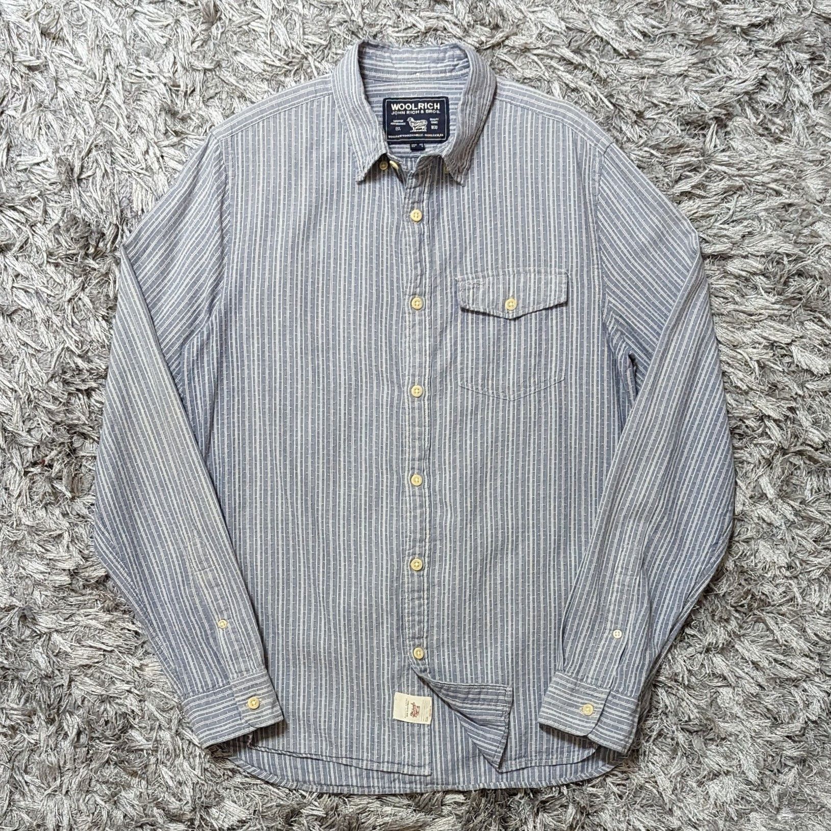 image of Woolrich John Rich Bros x Woolrich Woolen Mills Vintage Woolrich John Rich & Bros Shirt Button Ups 