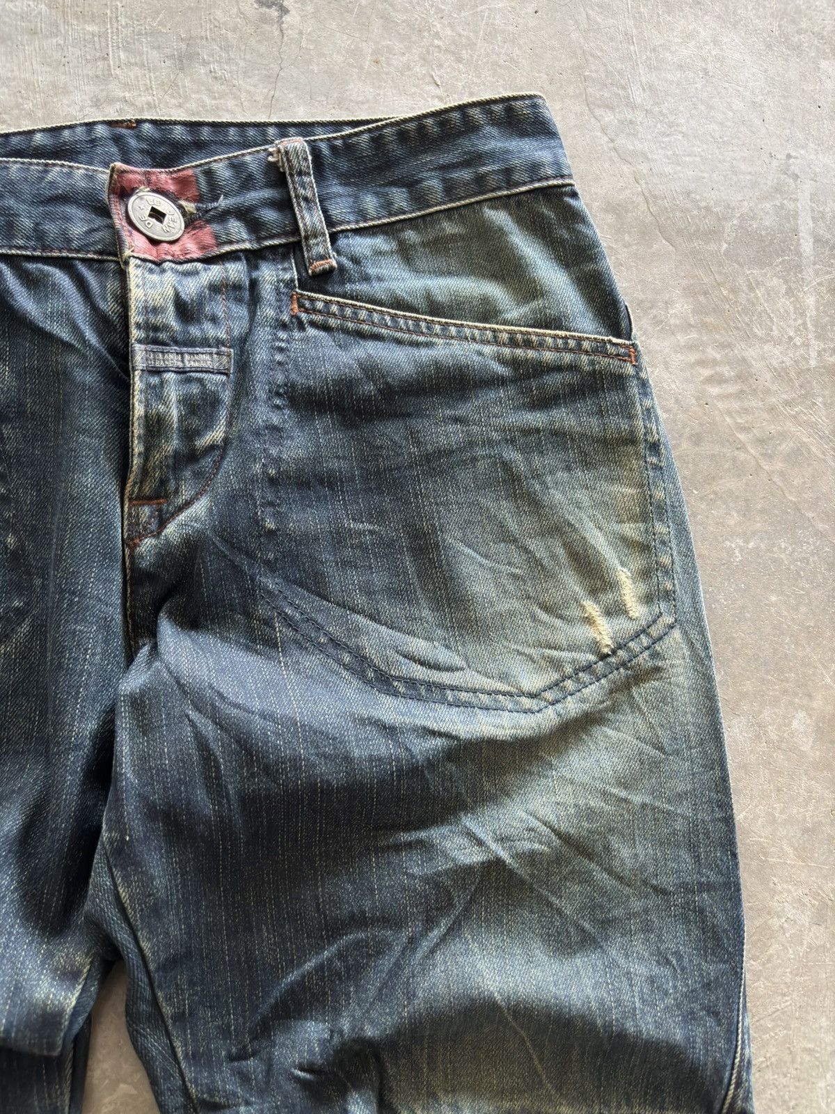 Marithe + Francois Girbaud MARITHE FRANCOIS GIRBAUD MFG biker jeans distressed vintage Size US 30 / EU 46 - 12 Thumbnail