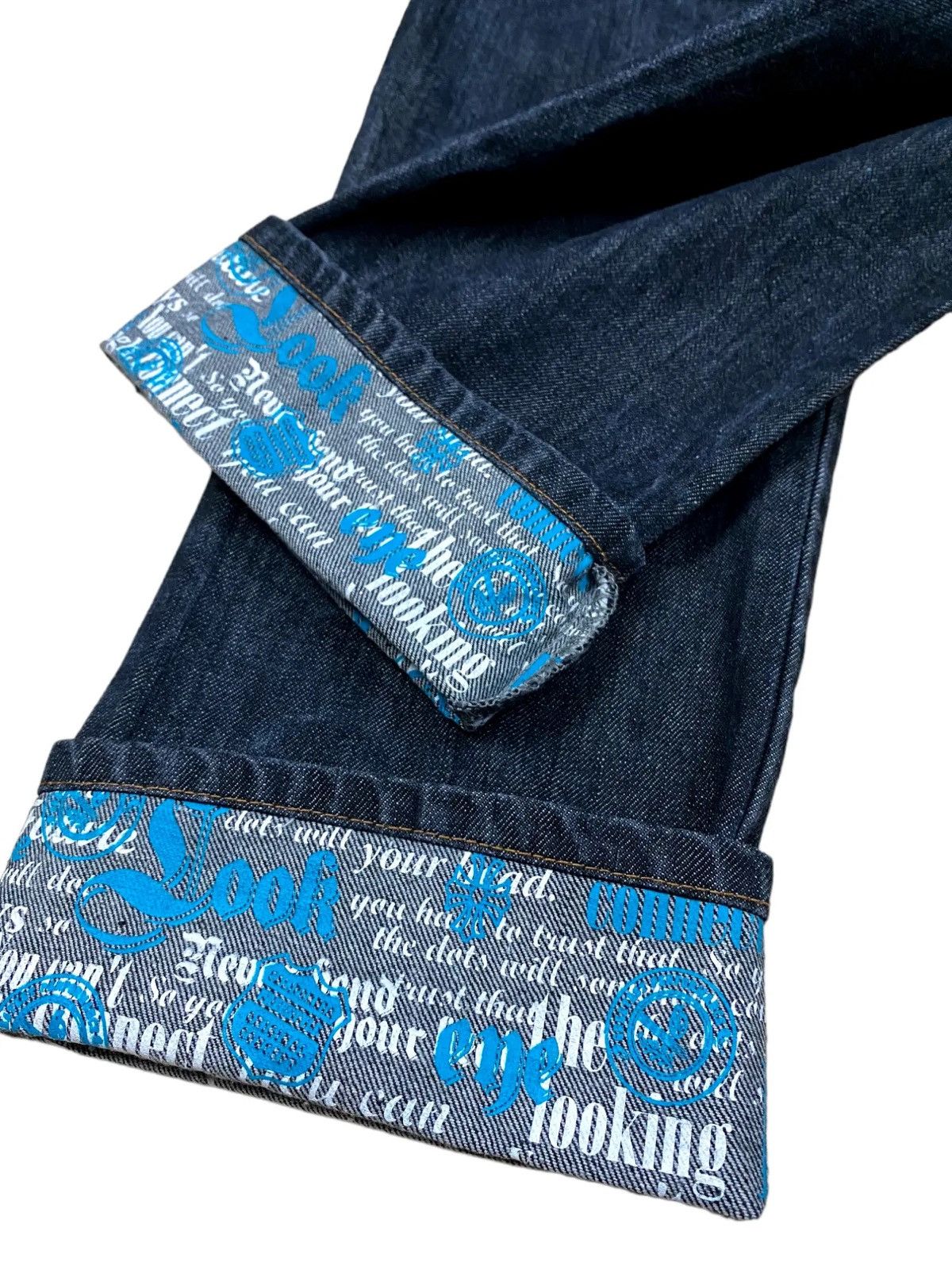 Japanese Brand 🔥Vintage Denim Double Waist Nylaus Japan🔥 Size US 33 - 7 Thumbnail