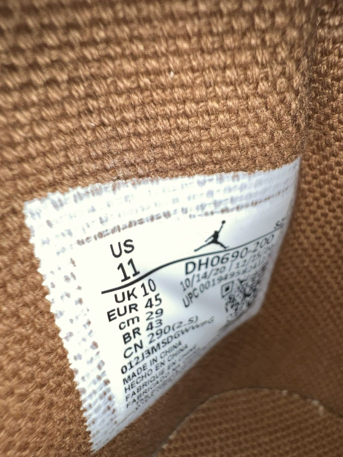 Jordan Brand Air Jordan 6 x Travis Scott Cactus Jack British Khaki Size US 11 / EU 44 - 6 Thumbnail