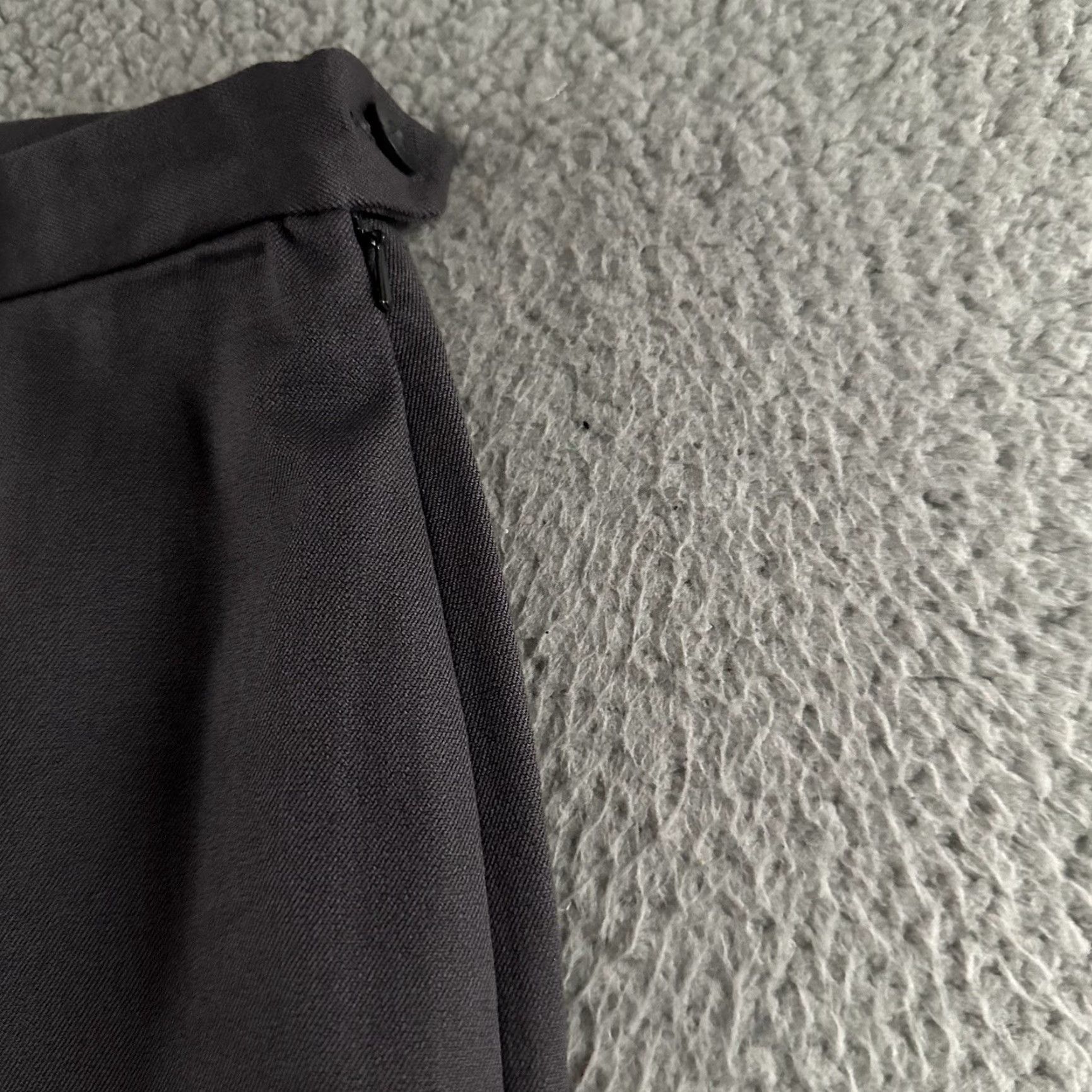 Gap Gap Womens Pants Size 12 Gray High Rise Side Zip Stretch Cotton Blend Size 28" / US 6 / IT 42 - 3 Thumbnail