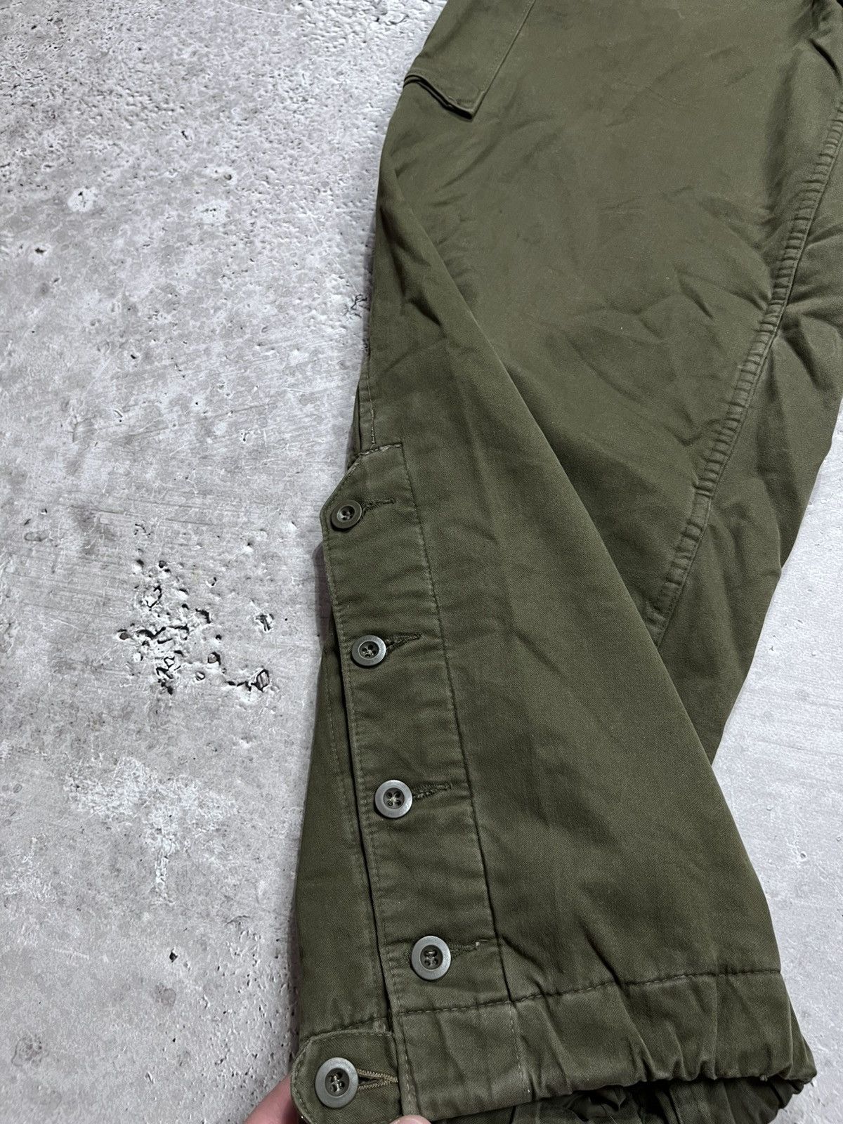 Other Vintage Austrian Army Field Overalls Olive Green Cargo Pants Size US 36 / EU 52 - 4 Thumbnail