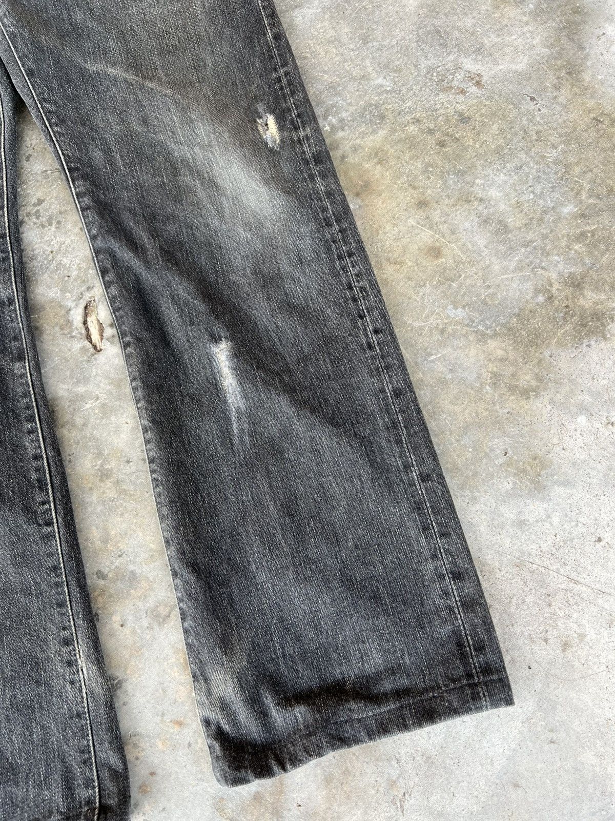 HRMTG × Japanese Brand × Jean HRM DISTRESS PATCHES SELVEDGE JEANS Size US 30 / EU 46 - 4 Thumbnail