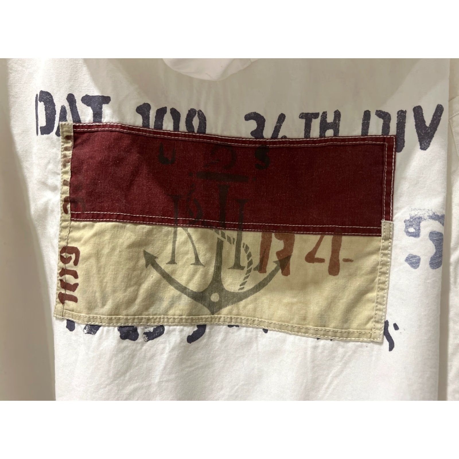 Polo Ralph Lauren POLO RALPH LAUREN Vintage Hoodie Shirt Naval Supply 2XL White Men’s Size US XXL / EU 58 / 5 - 2 Thumbnail