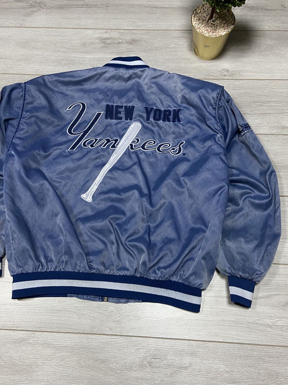 MLB Yankees vintage baseball bomber varsity buttons Size US L / EU 52-54 / 3 - 7 Thumbnail