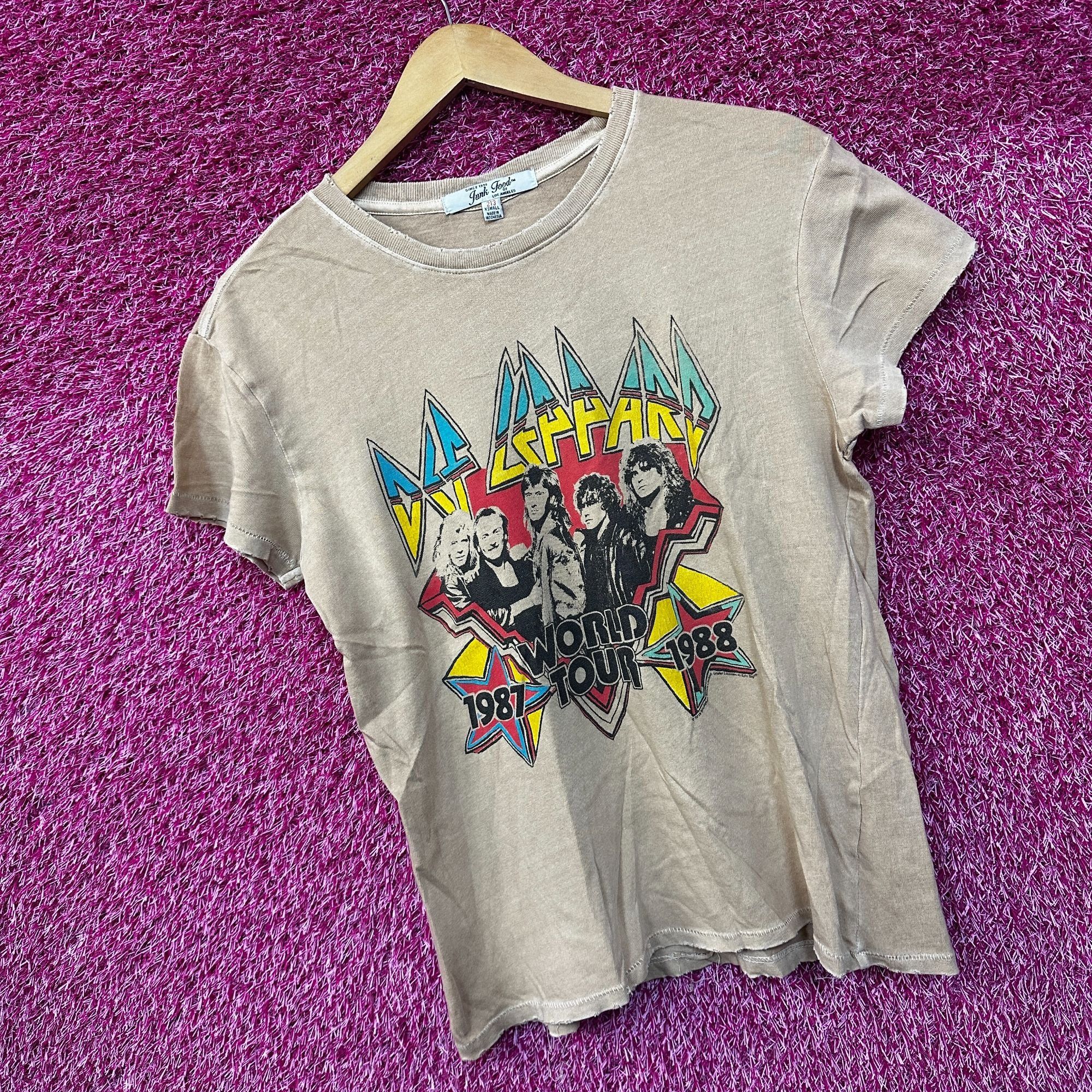 Def Leppard Def Leppard Hysteria 1987 World Tour Rock Band Womens Top XS Size US XS / EU 42 / 0 - 3 Thumbnail