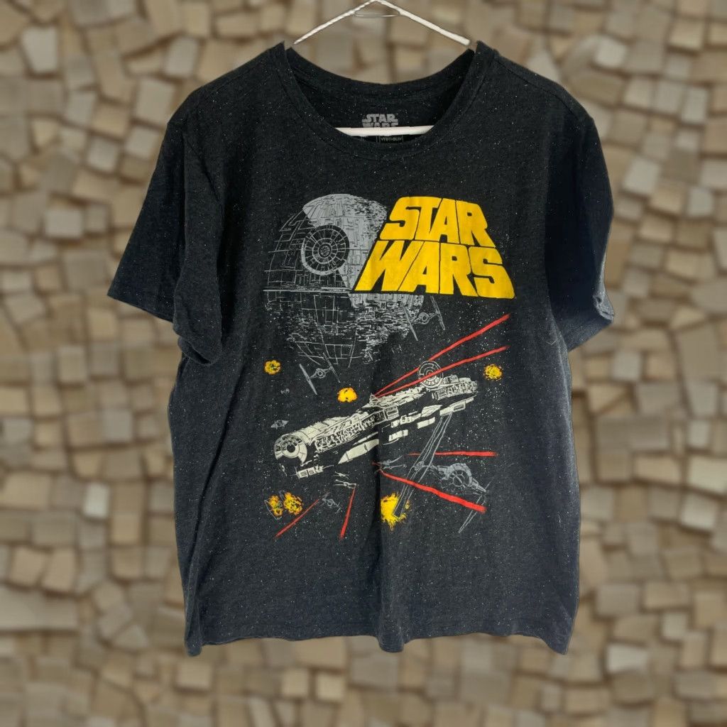 Star Wars Star Wars Shirt Men Size Large Gray Crew Neck Short Sleeve VFIFTHSUN Size US L / EU 52-54 / 3 - 1 Thumbnail