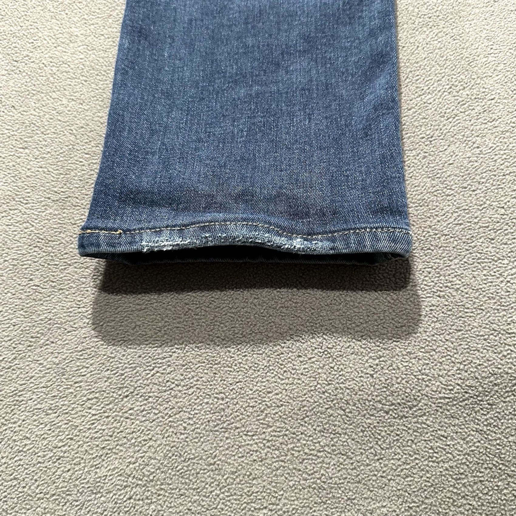 Denime Fidelity Jeans Mens 36 (35x30.5) Blue Torino Medium Wash Denim Stretch Slim Fit - 60 Day Return Size US 36 / EU 52 - 7 Thumbnail