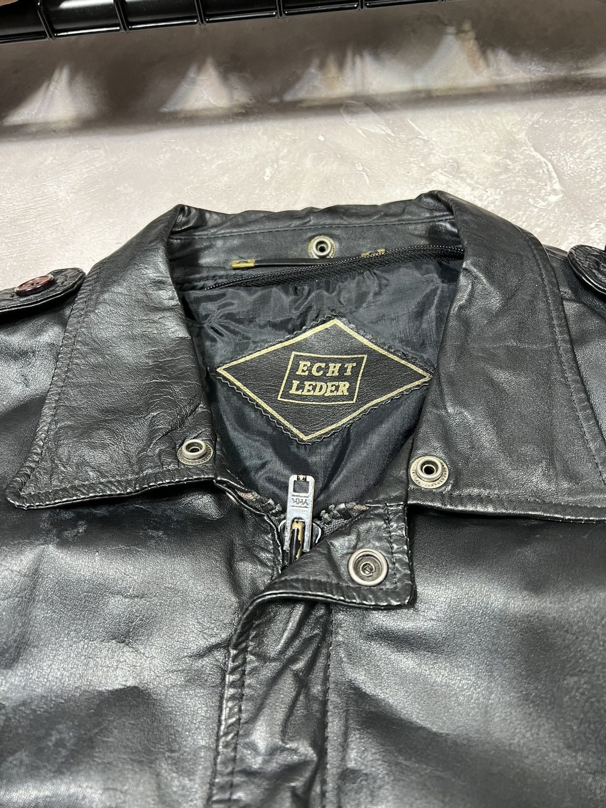 Other Vintage Avirex Style Leather Bomber Jacket Size US XL / EU 56 / 4 - 3 Thumbnail