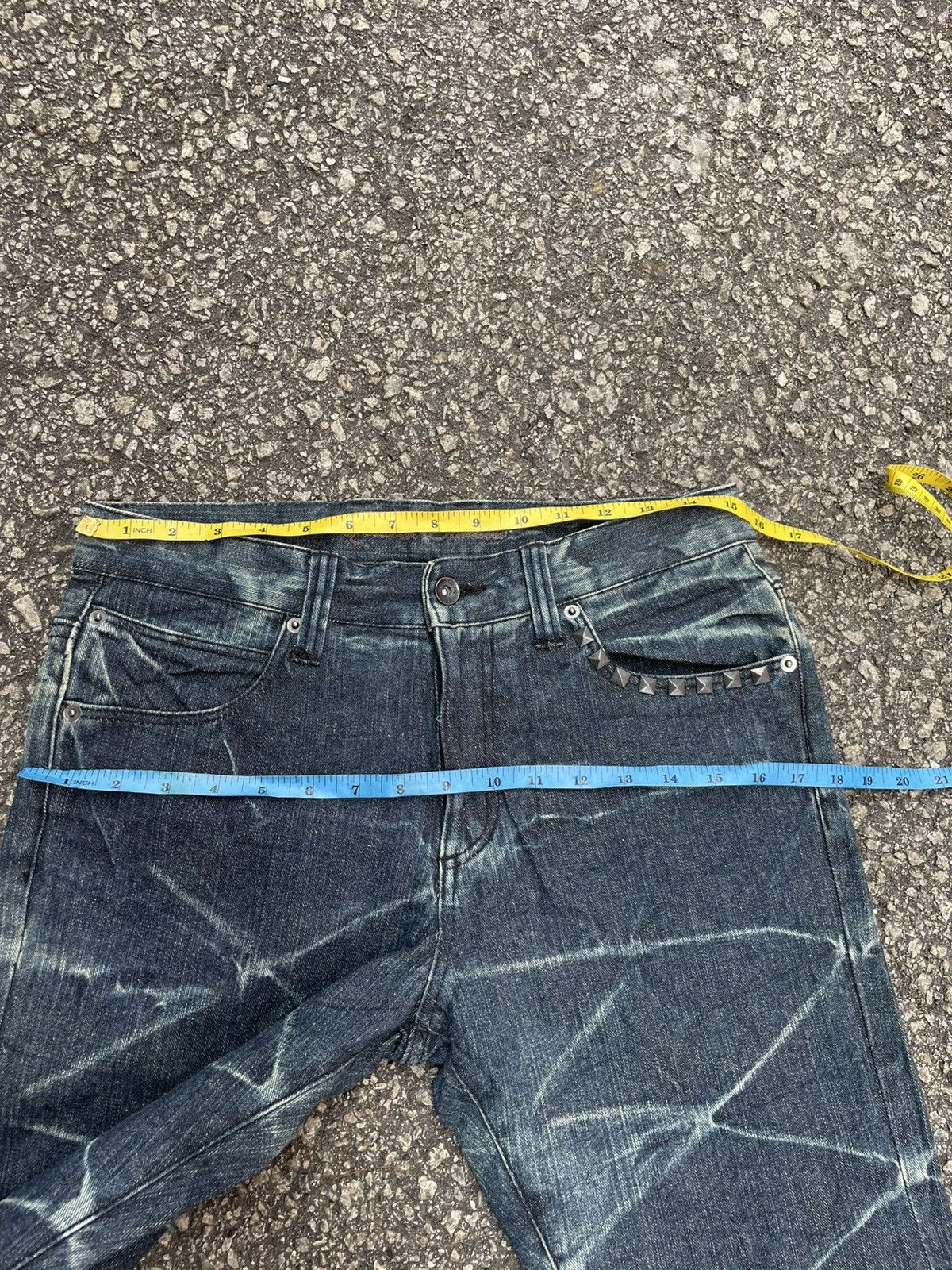 Japanese Brand 00s Sortisso | Flare Denim Pants Size US 30 / EU 46 - 10 Thumbnail
