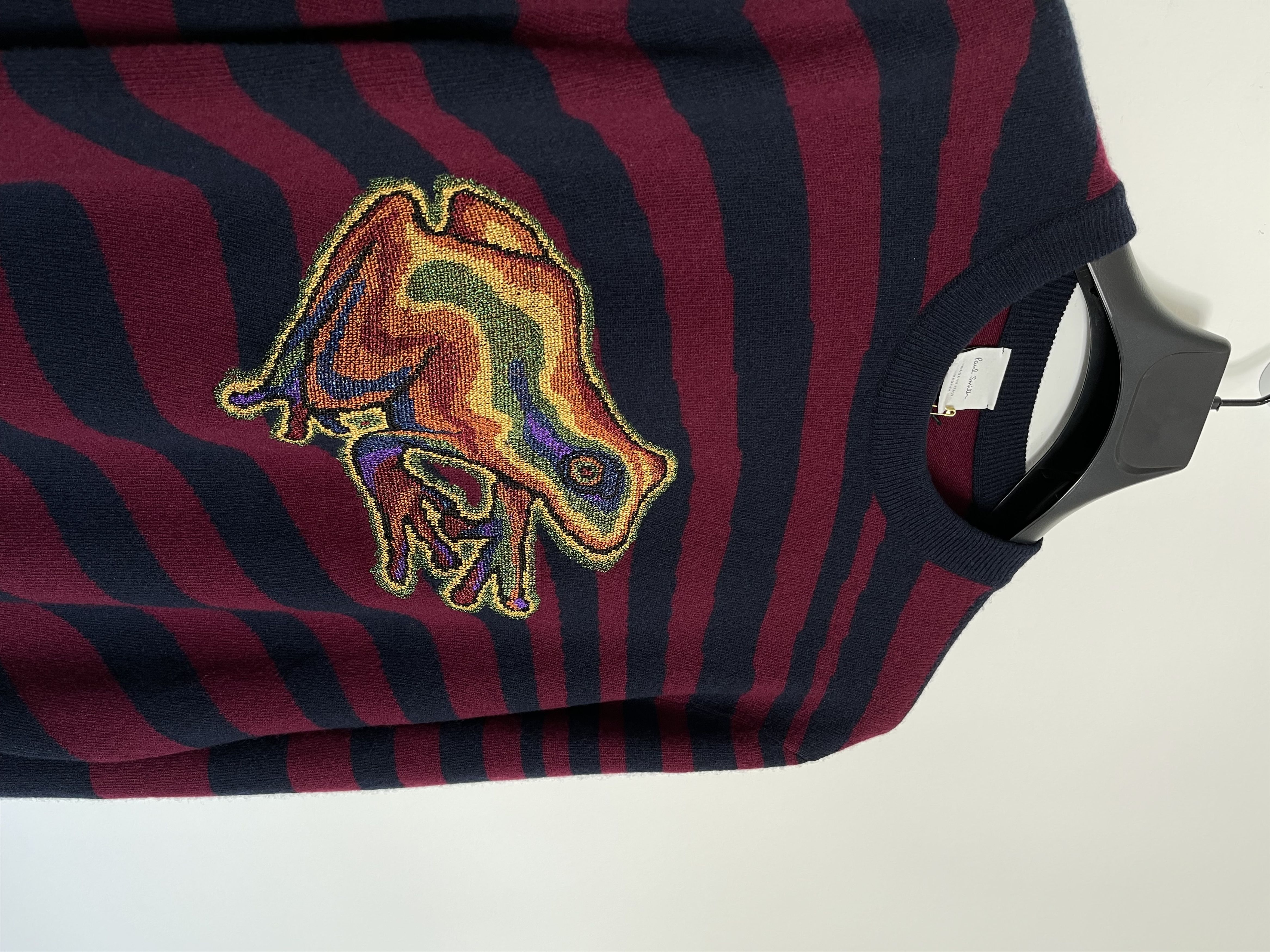 image of Paul Smith Grail Mainline Psychedelic Frog Wool Dreamer Knit Sweater, Men's (Size Medium)