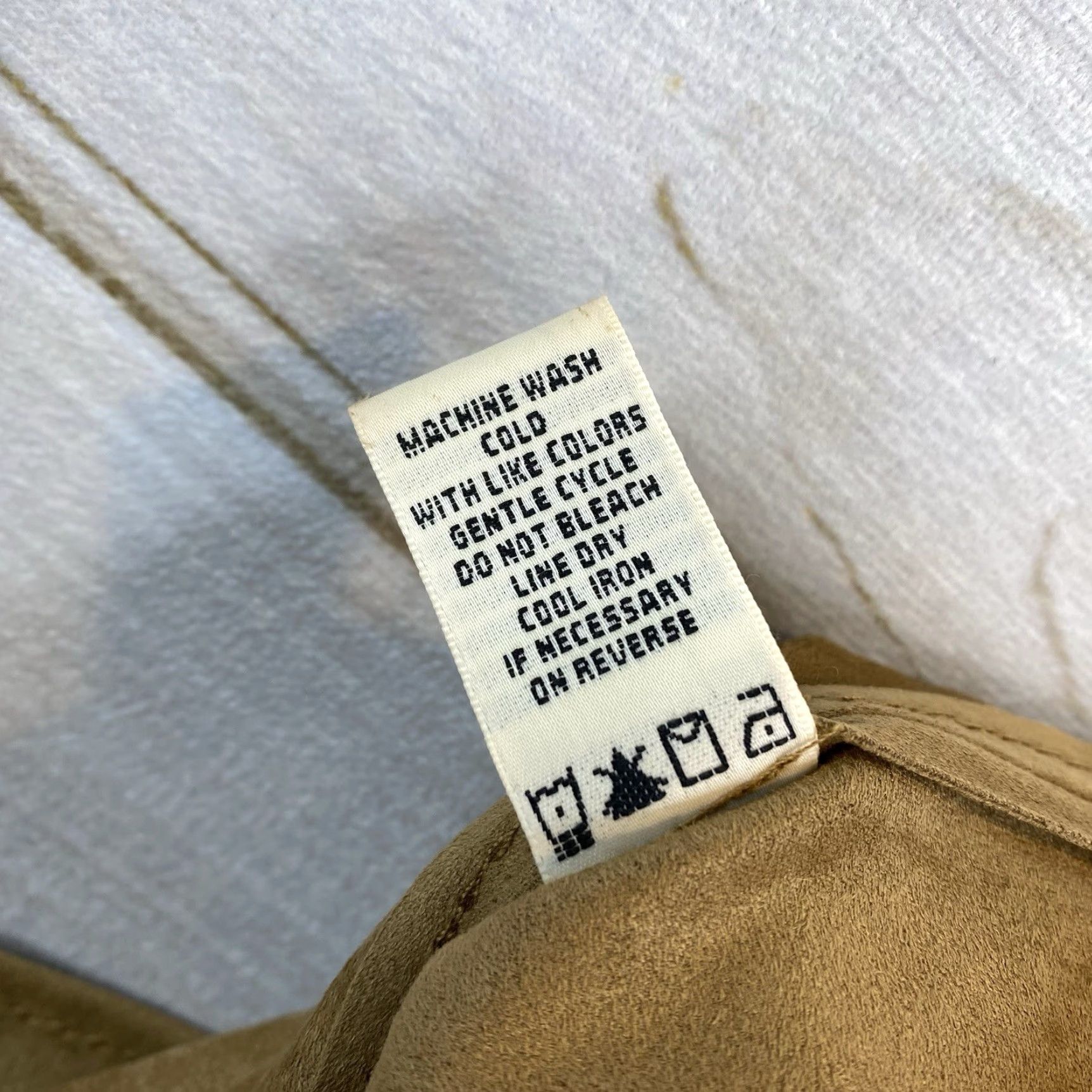 Vintage Max Studio Skirt Size S Brown Faux Suede Stretch Above Knee Unlined NWT Size 28" / US 6 / IT 42 - 8 Thumbnail