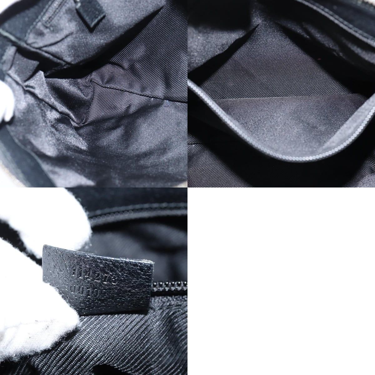Gucci GUCCI GG Canvas Shoulder Bag Black Silver Size ONE SIZE - 12 Thumbnail