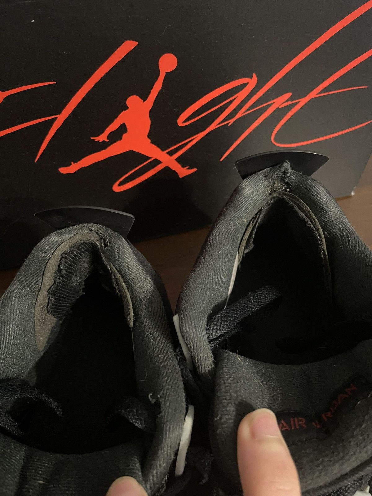 Jordan Brand Air Jordan 4 Black Canvas Size US 9 / EU 42 - 10 Thumbnail
